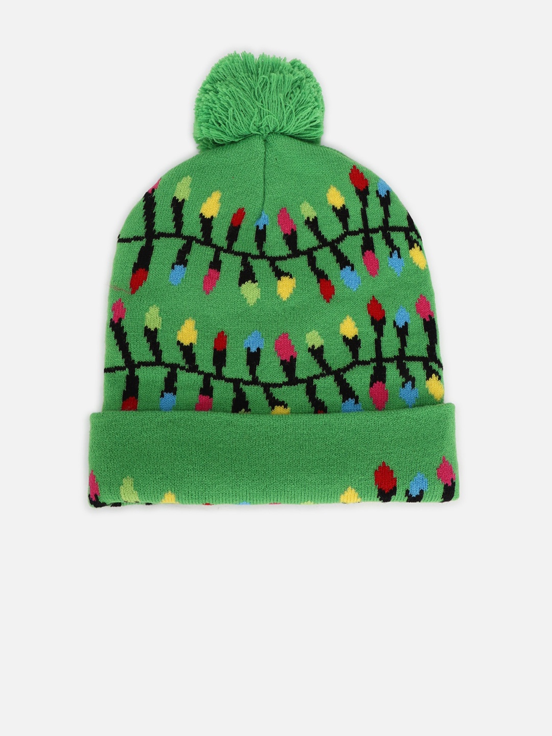 

FOREVER 21 Women Printed Beanie, Green