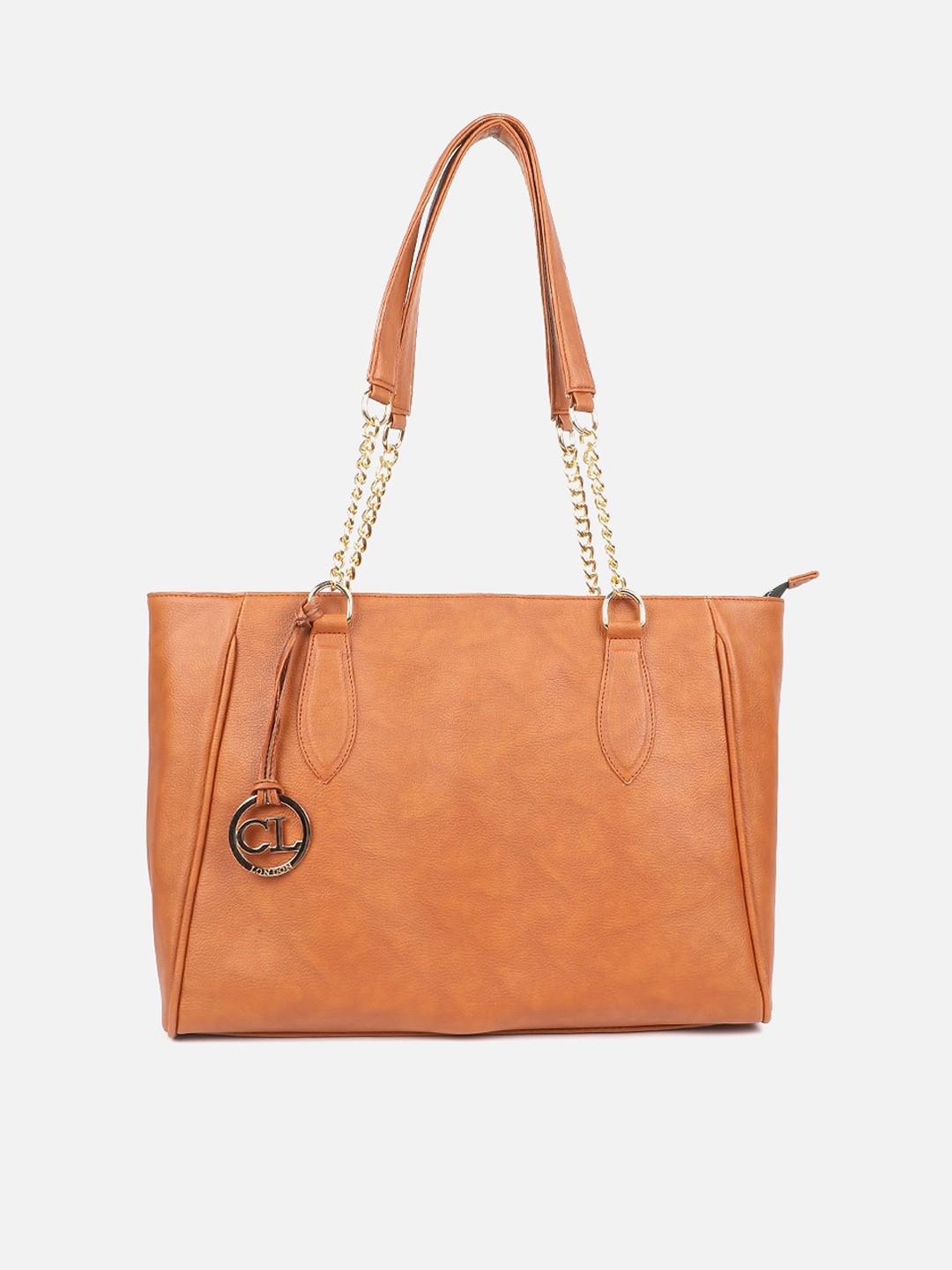 

Carlton London Structured Shoulder Bag, Tan