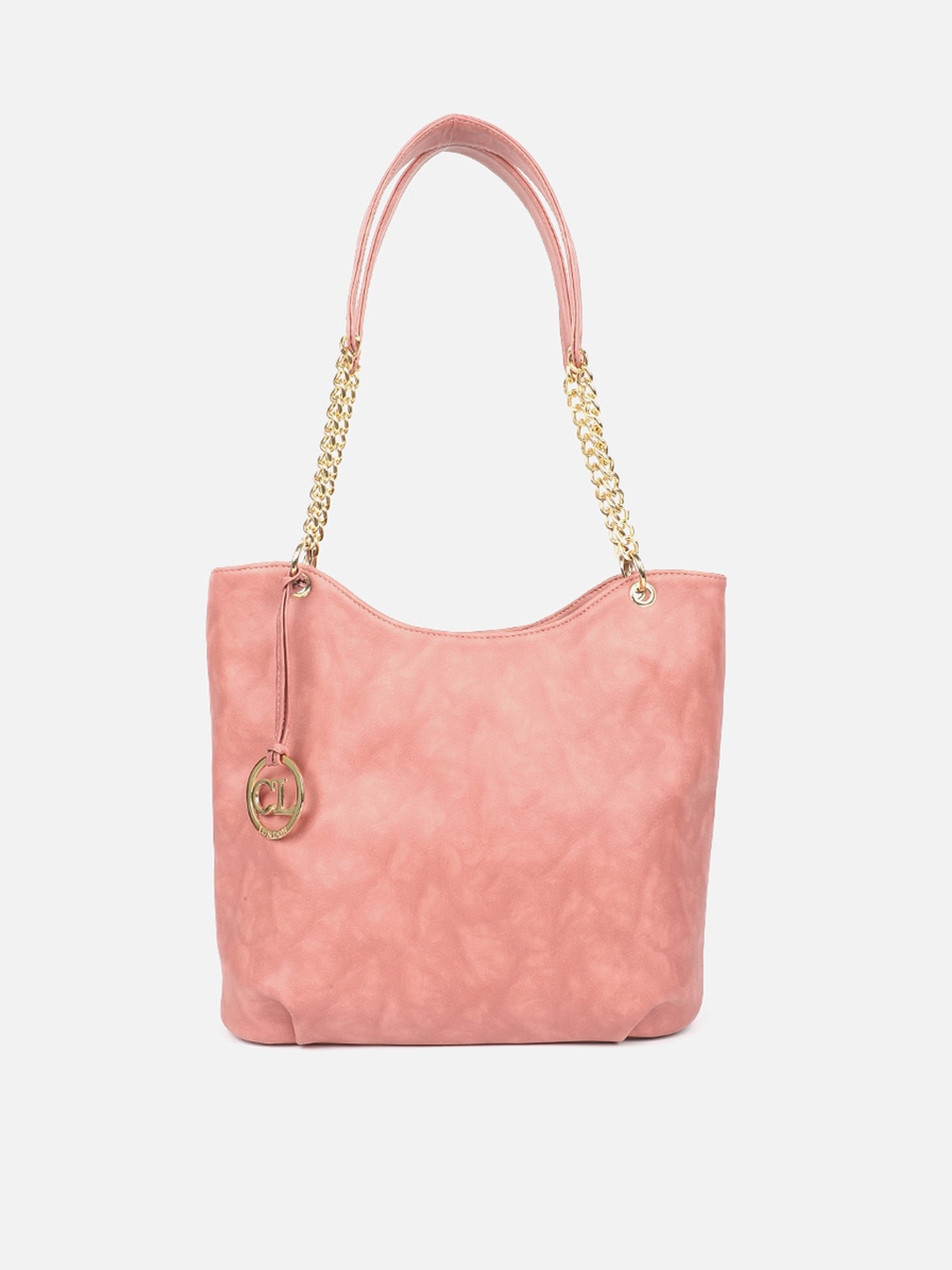 

Carlton London Textured Structured Shoulder Bag, Pink