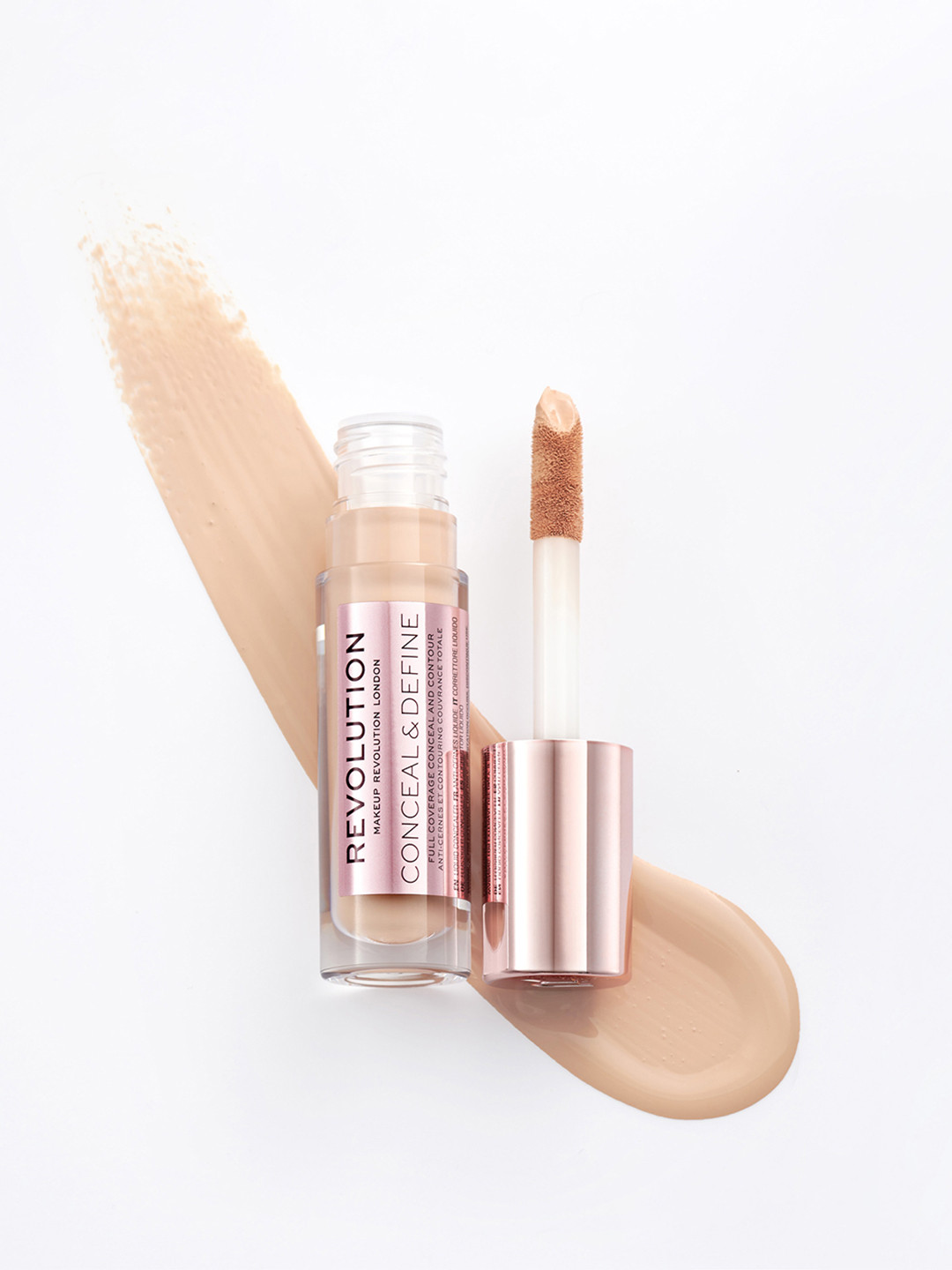 

Makeup Revolution London Conceal & Define Longwear Full Coverage Concealer 4g - Shade C5, Beige