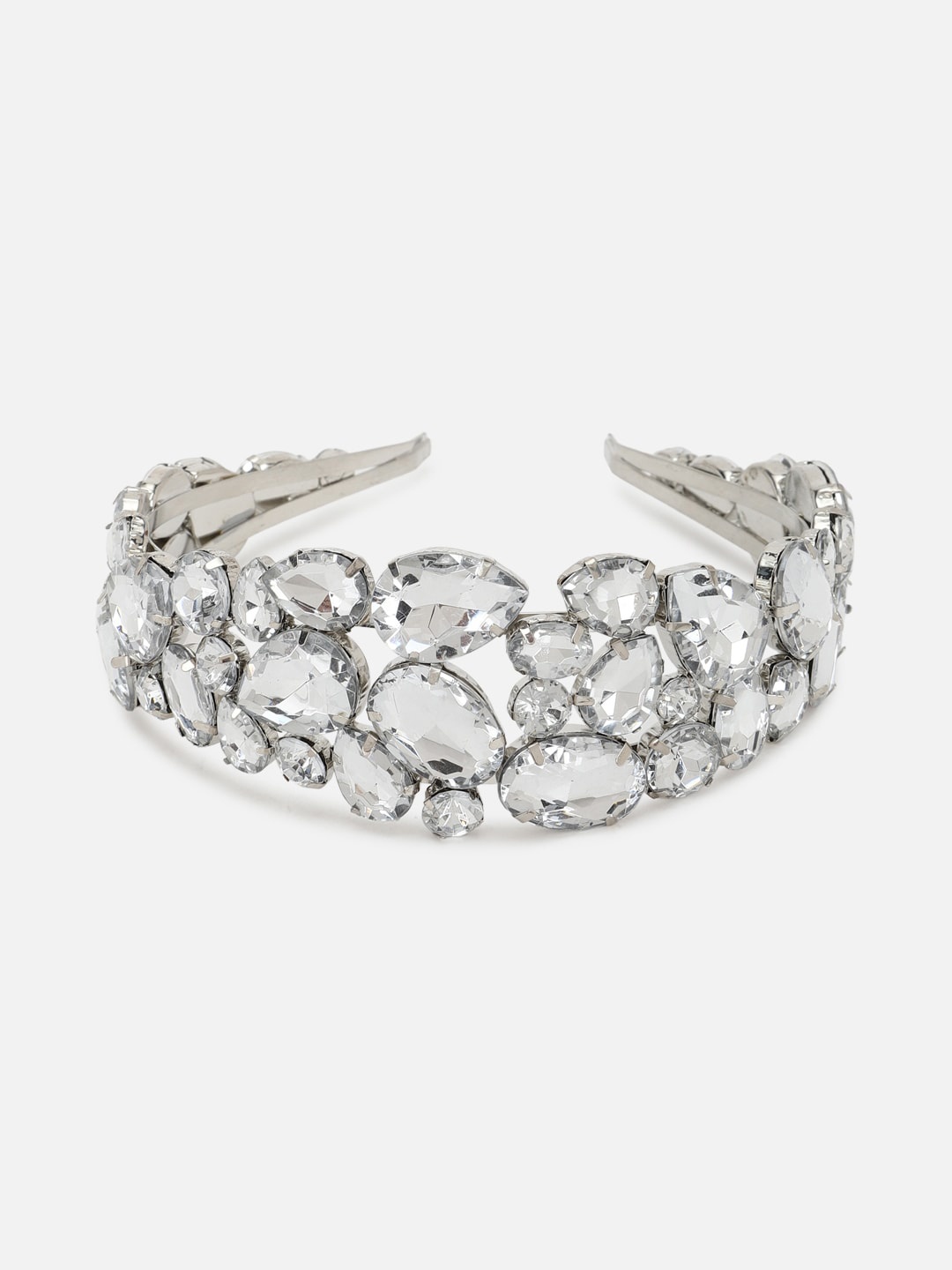 

FOREVER 21 Embellished Metal Hairband, Silver