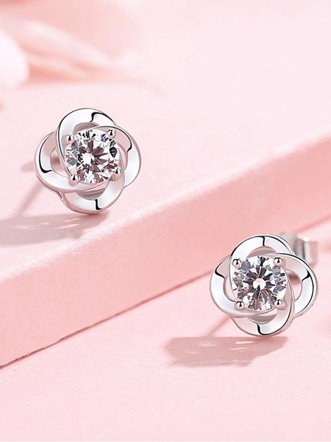 

MYKI Silver-Plated Contemporary Studs Earrings