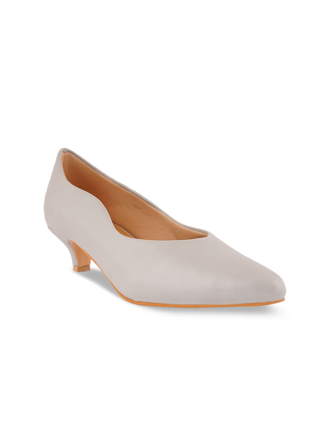 

SCENTRA Pointed Toe Kitten Pumps, Grey