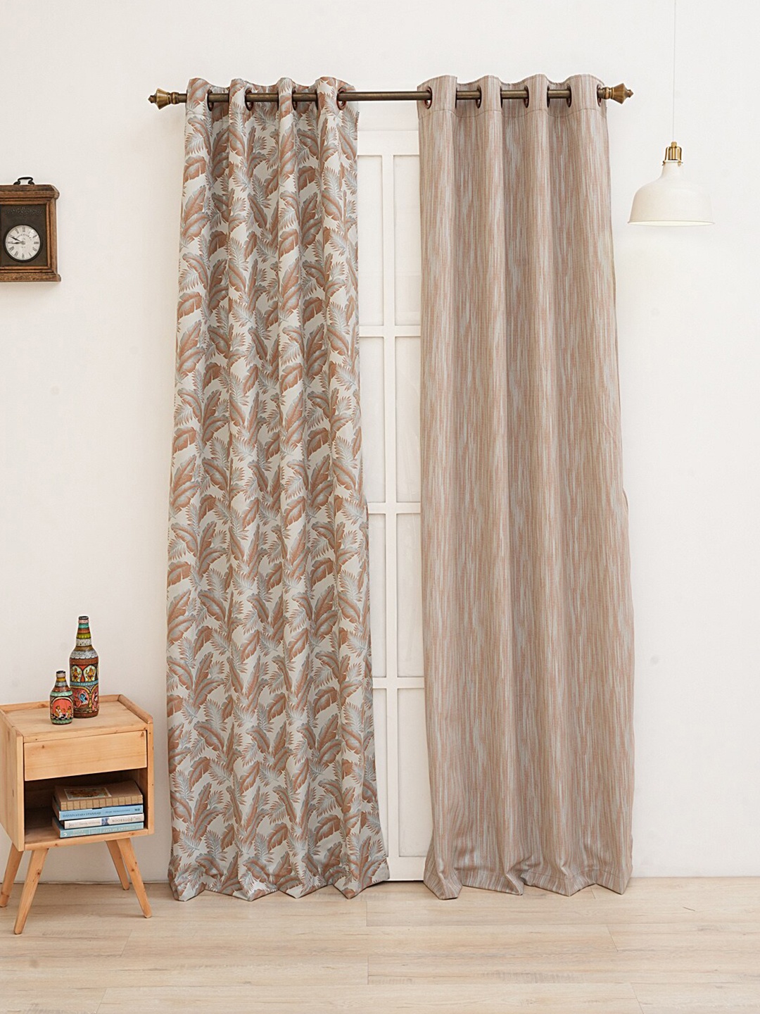 

Ariana Rust 2 Pieces Sheer Long Door Curtains
