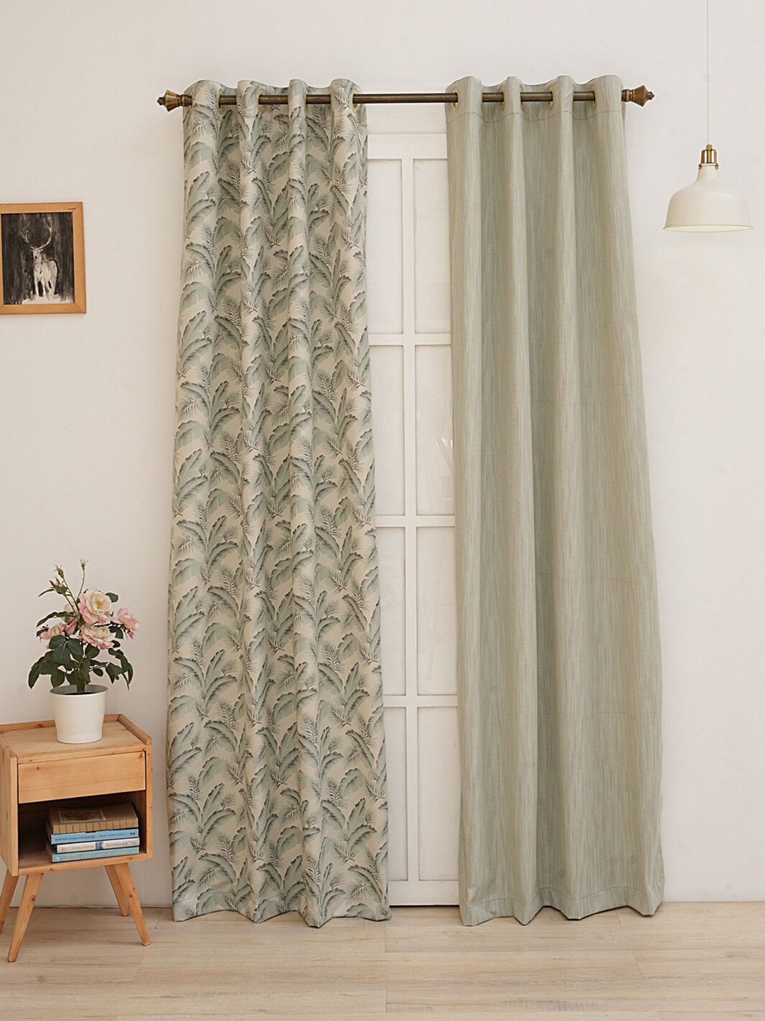 

Ariana 2 Pieces Grey Room Darkening Door Curtains