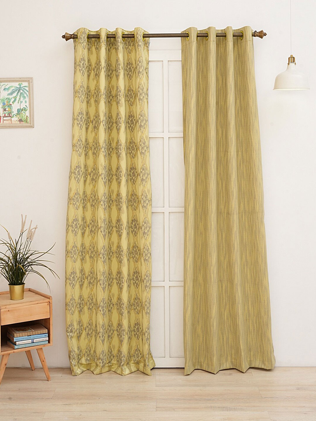 

Ariana Green 2 Pieces Sheer Long Door Curtains