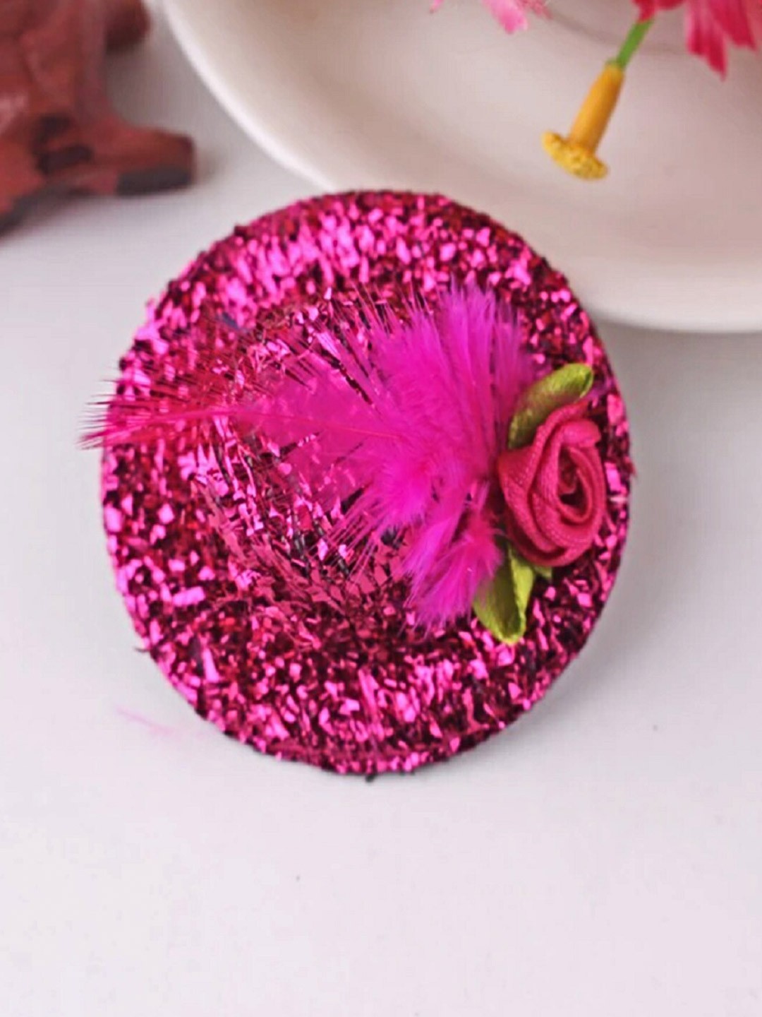 

Proplady Girls Embellished Alligator Hair Clip, Fuchsia