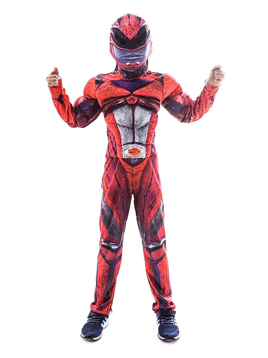 

JENNA Kids Halloween Red Ranger Costume With Mask