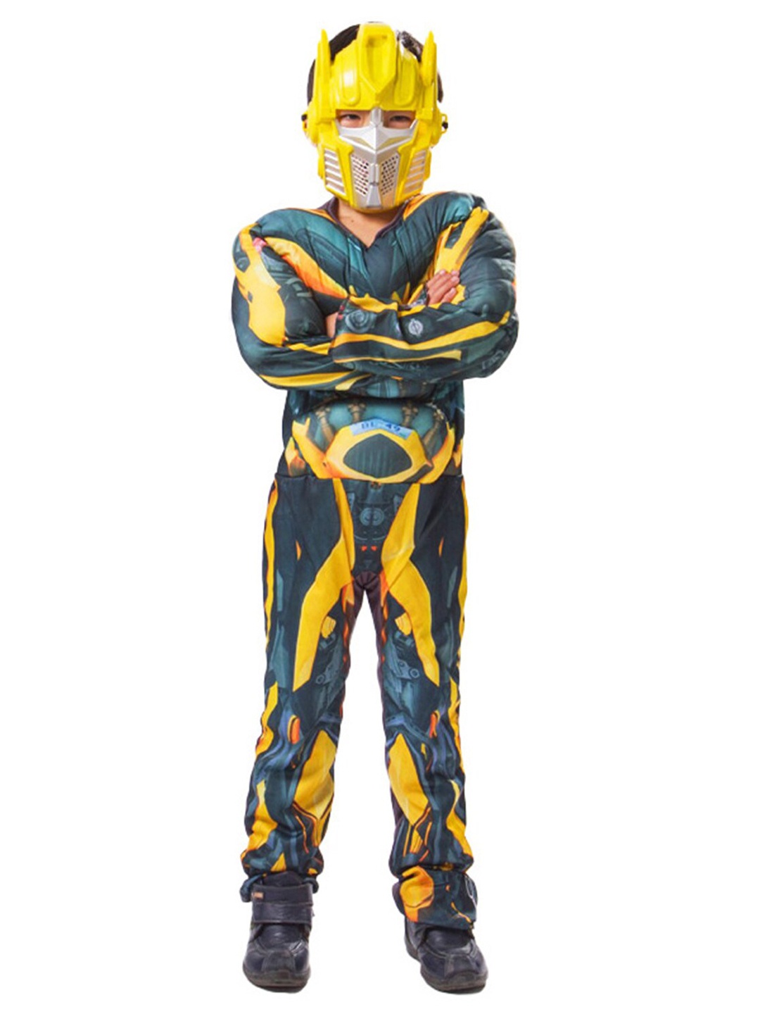 

JENNA Kids Colourblocked Halloween Cosplay BumbleBee Costume Clothing Set, Yellow