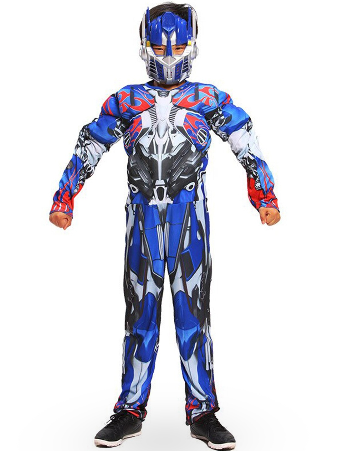 

JENNA Kids Halloween Cosplay Optimus Prime Costume with Mask, Blue