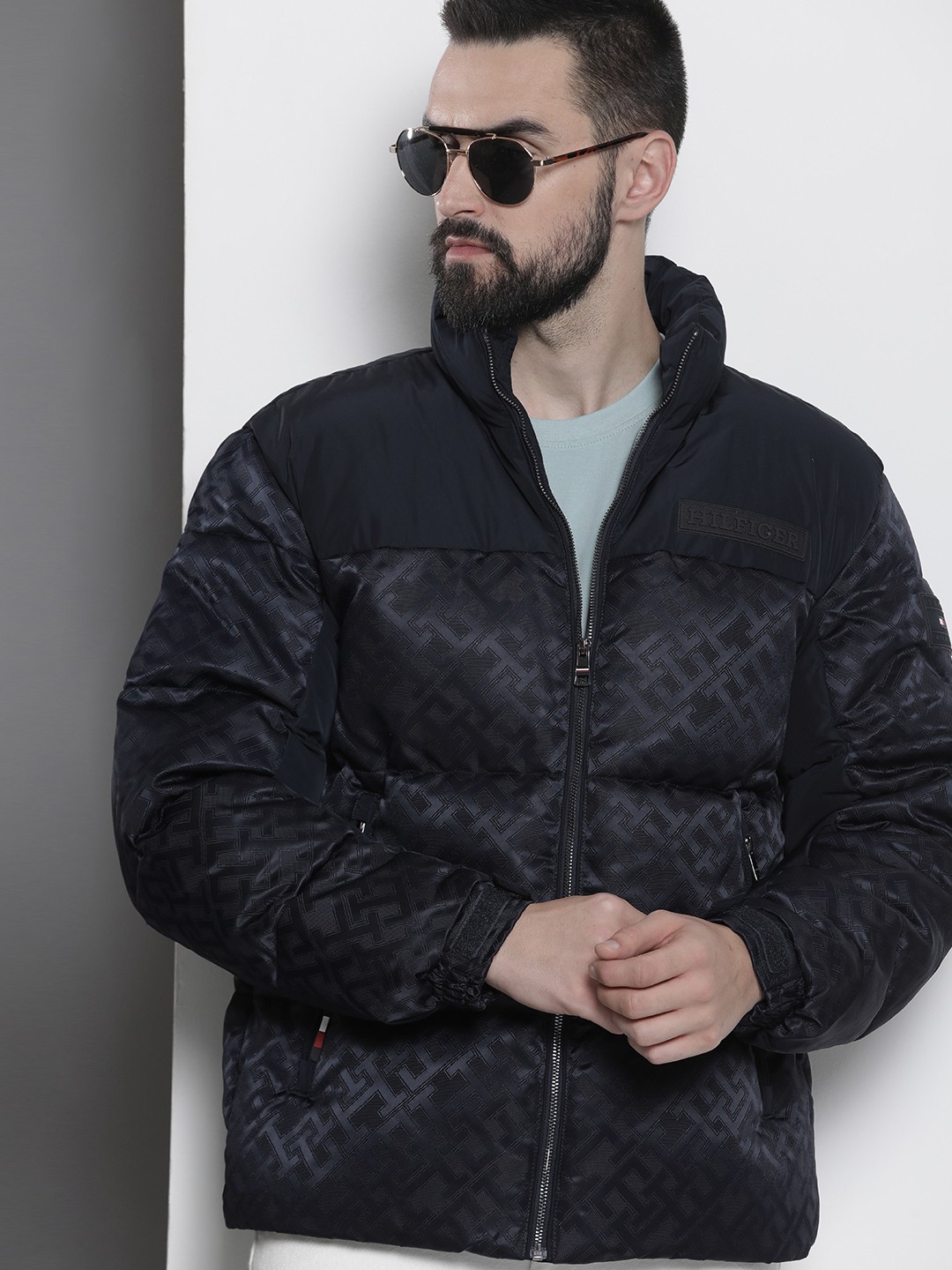 

Tommy Hilfiger Sustainable Brand Logo Puffer Jacket, Navy blue
