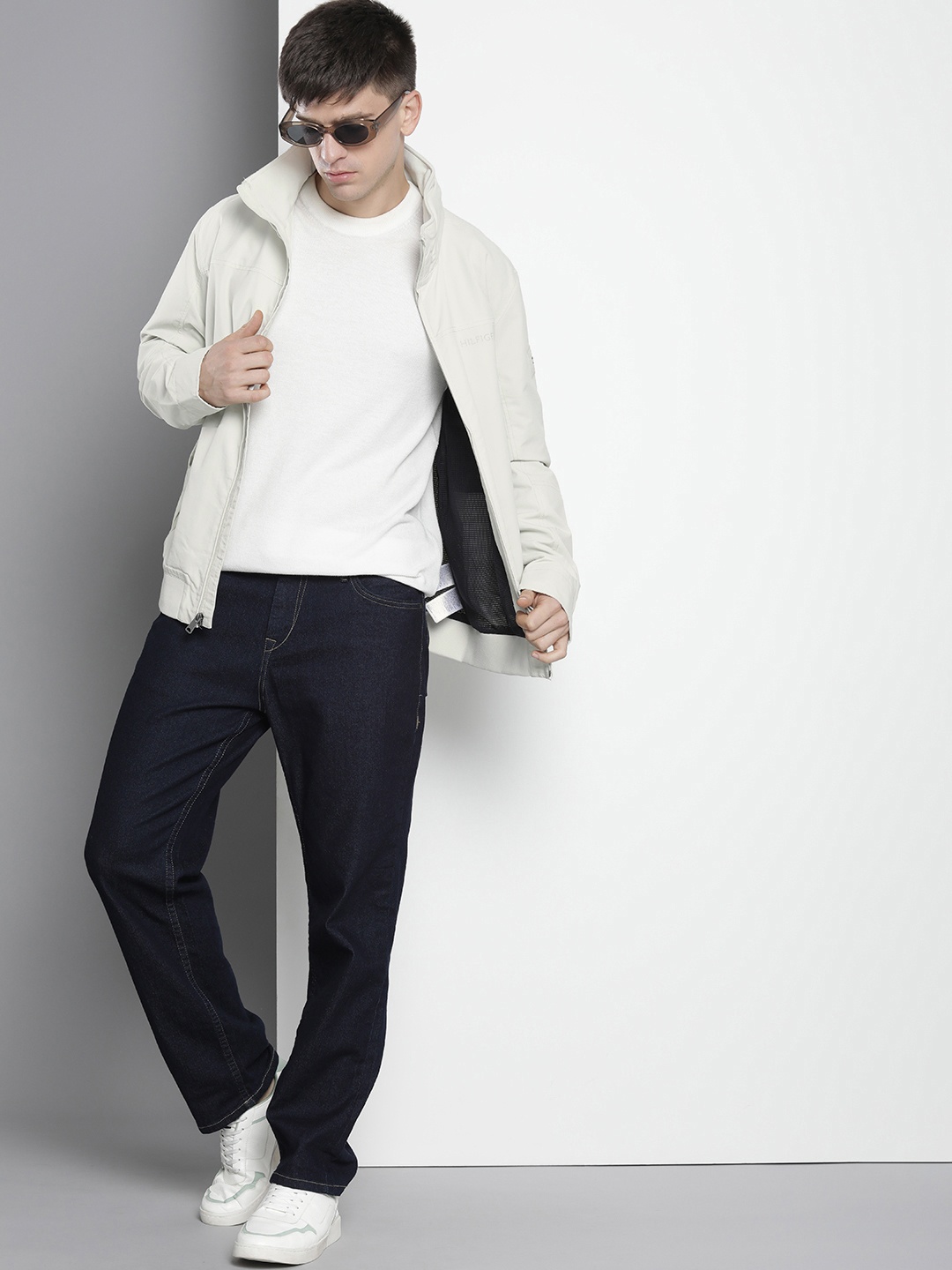 

Tommy Hilfiger Water Resistant Solid Bomber Jacket, Taupe