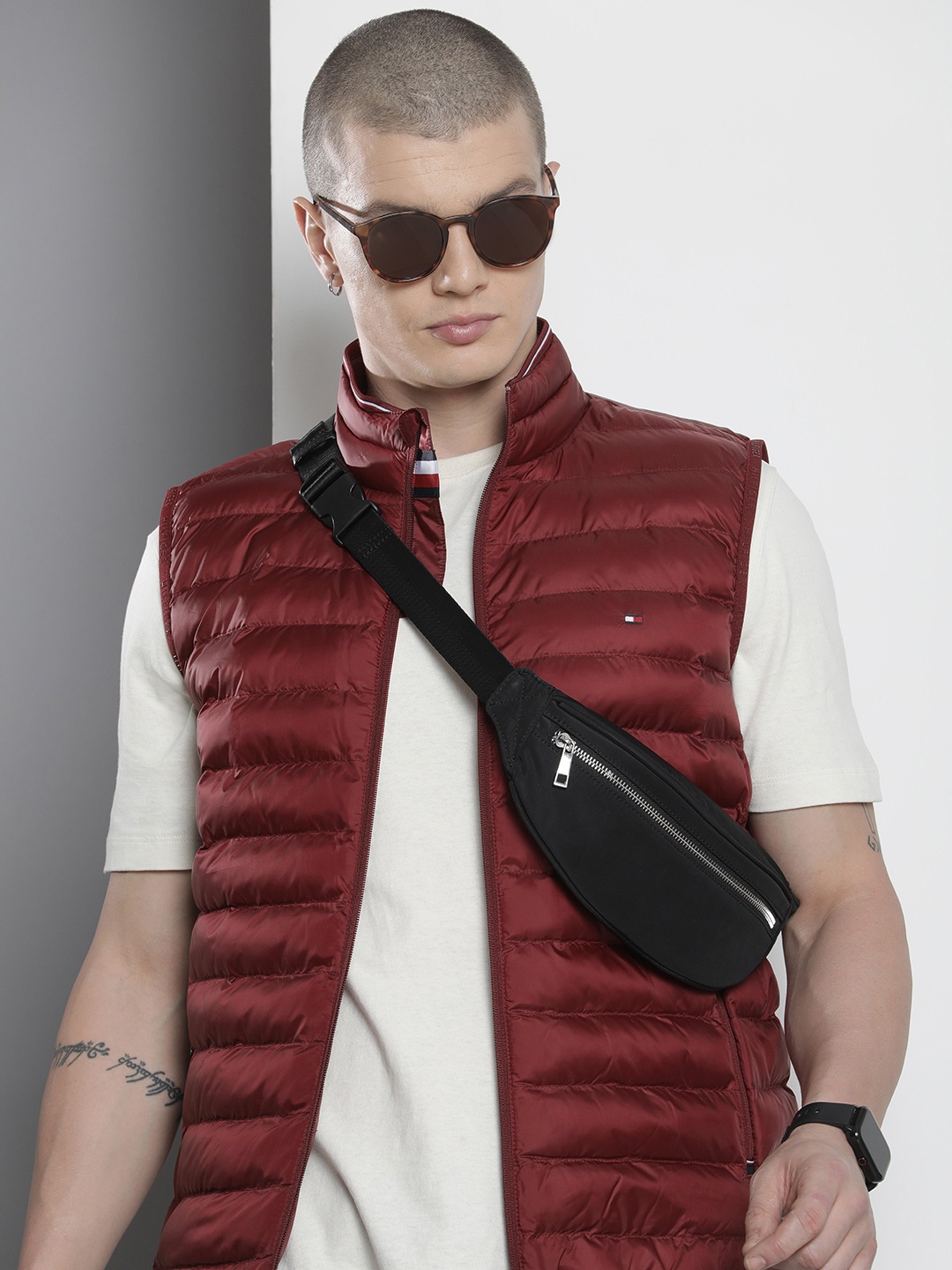

Tommy Hilfiger Packable Water Repellant Thermal Insulation Puffer Jacket, Maroon