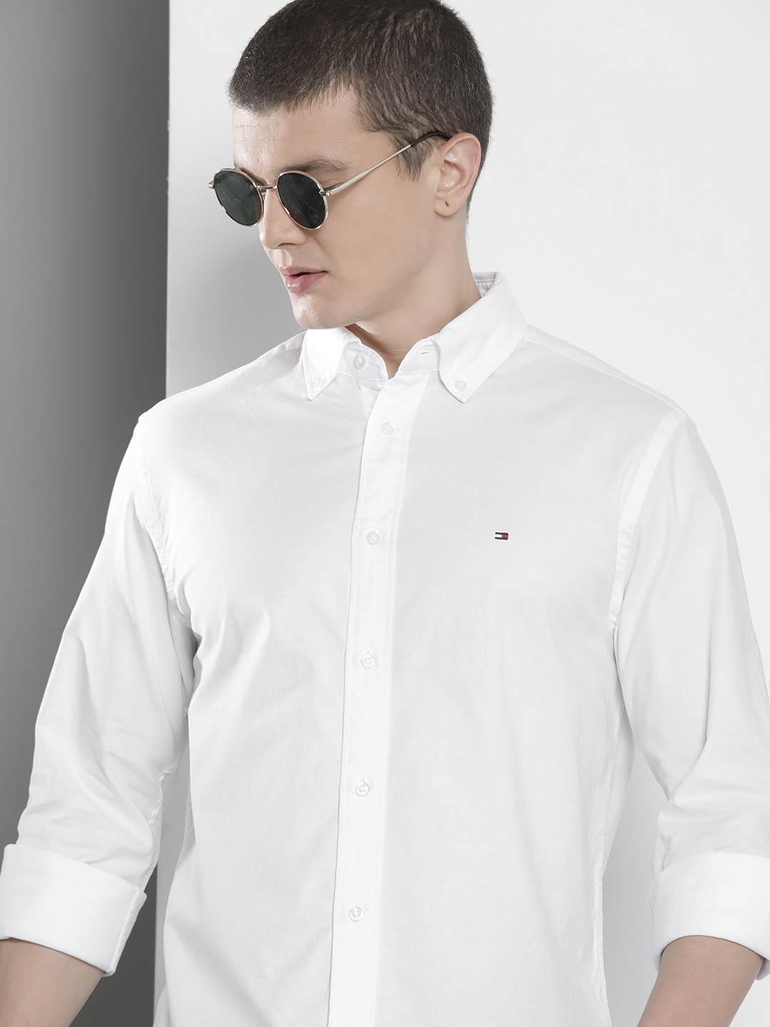 

Tommy Hilfiger Button-Down Casual Shirt, White