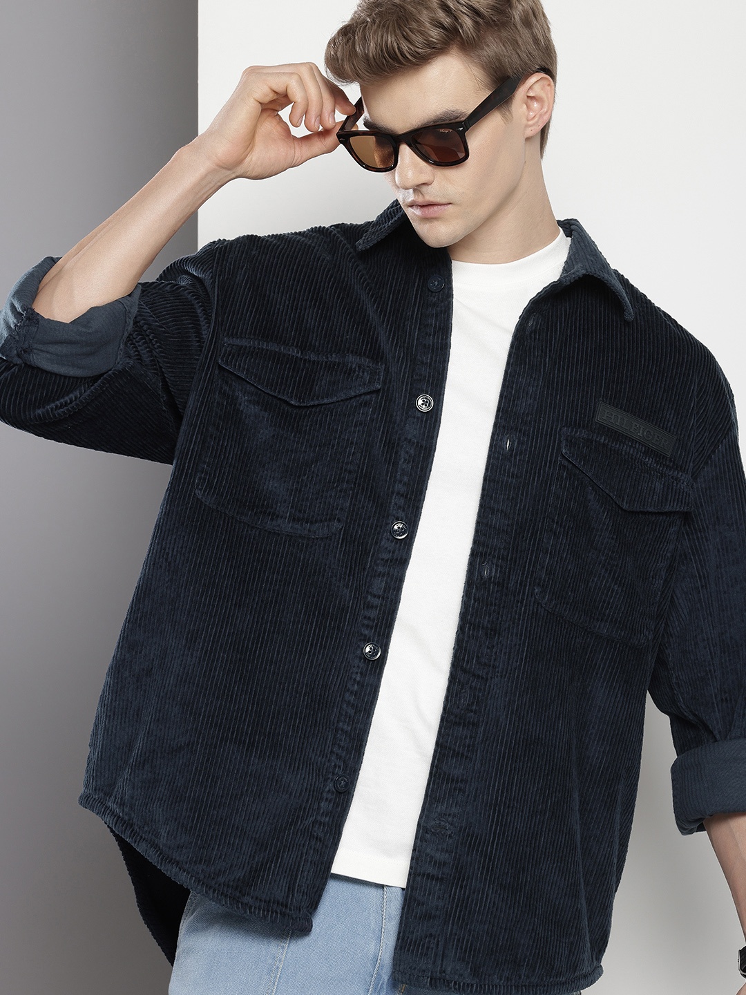 

Tommy Hilfiger Corduroy Casual Shirt, Navy blue