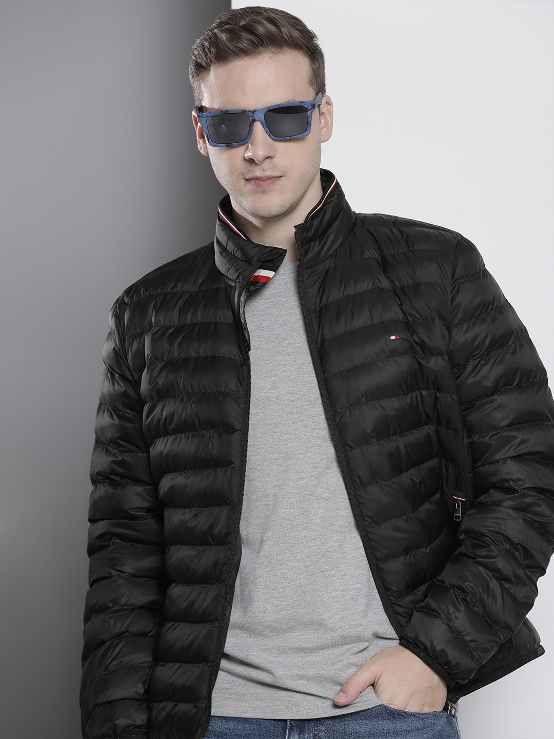 

Tommy Hilfiger Solid Water Resistant Padded Jacket, Black