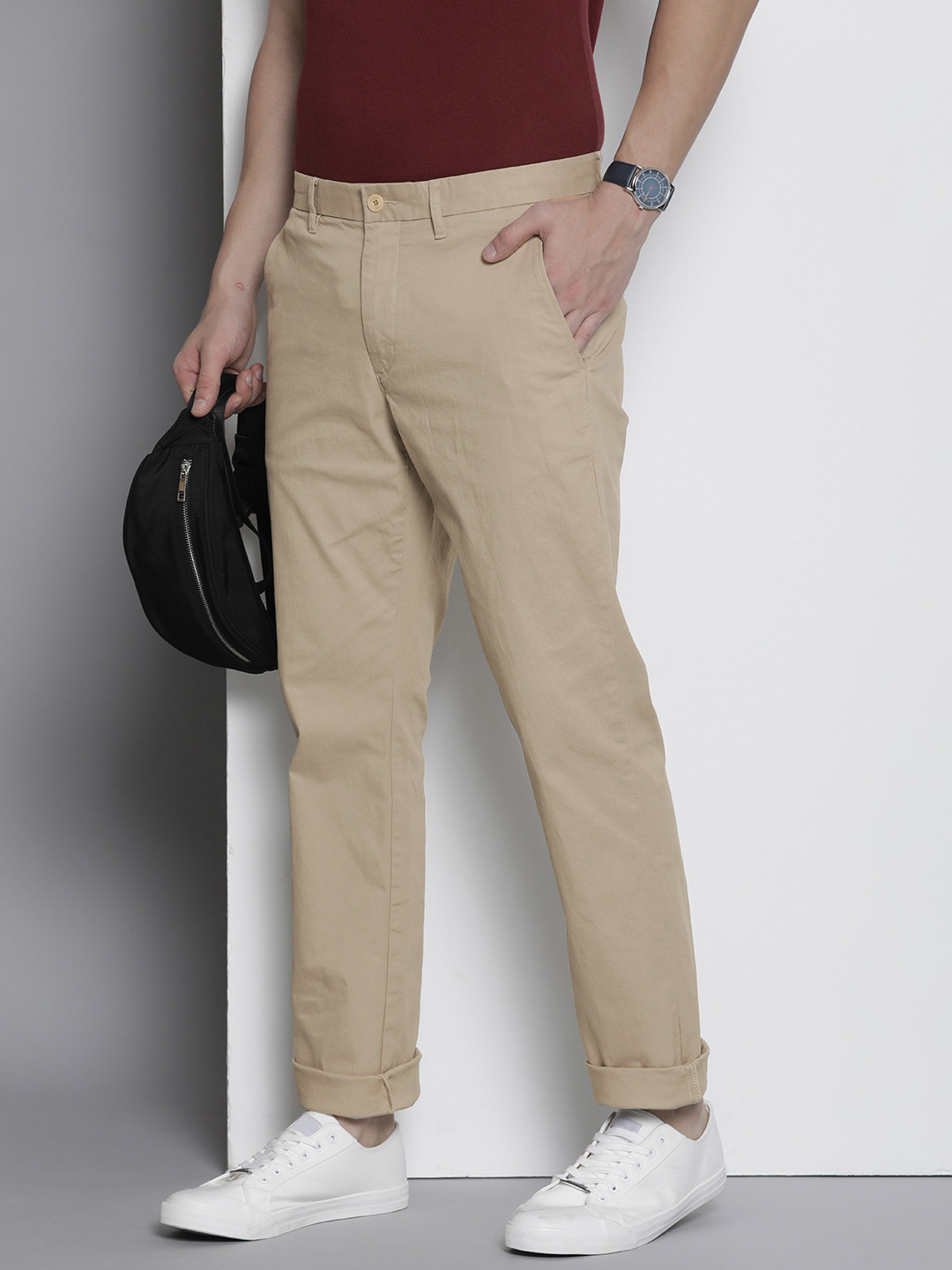 

Tommy Hilfiger Men Chinos Trousers, Beige