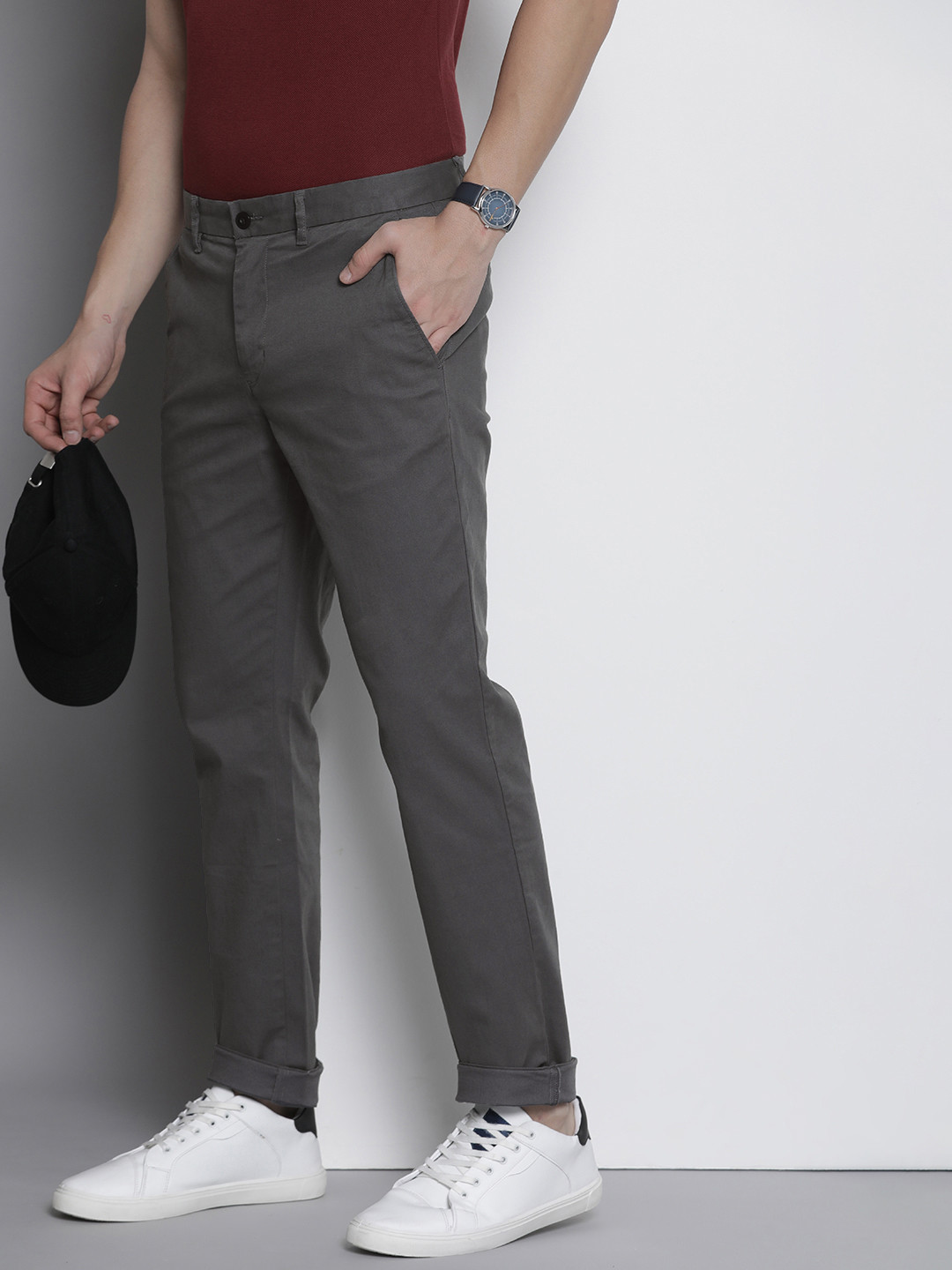 

Tommy Hilfiger Men Chinos Trousers, Grey