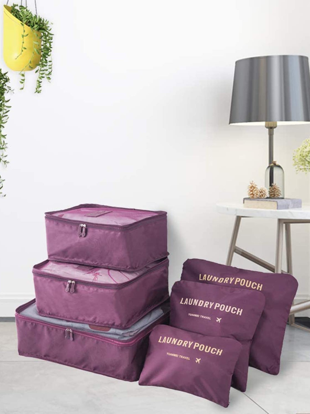 

Awestuffs Maroon 6 Pieces Multi-Utility Organisers