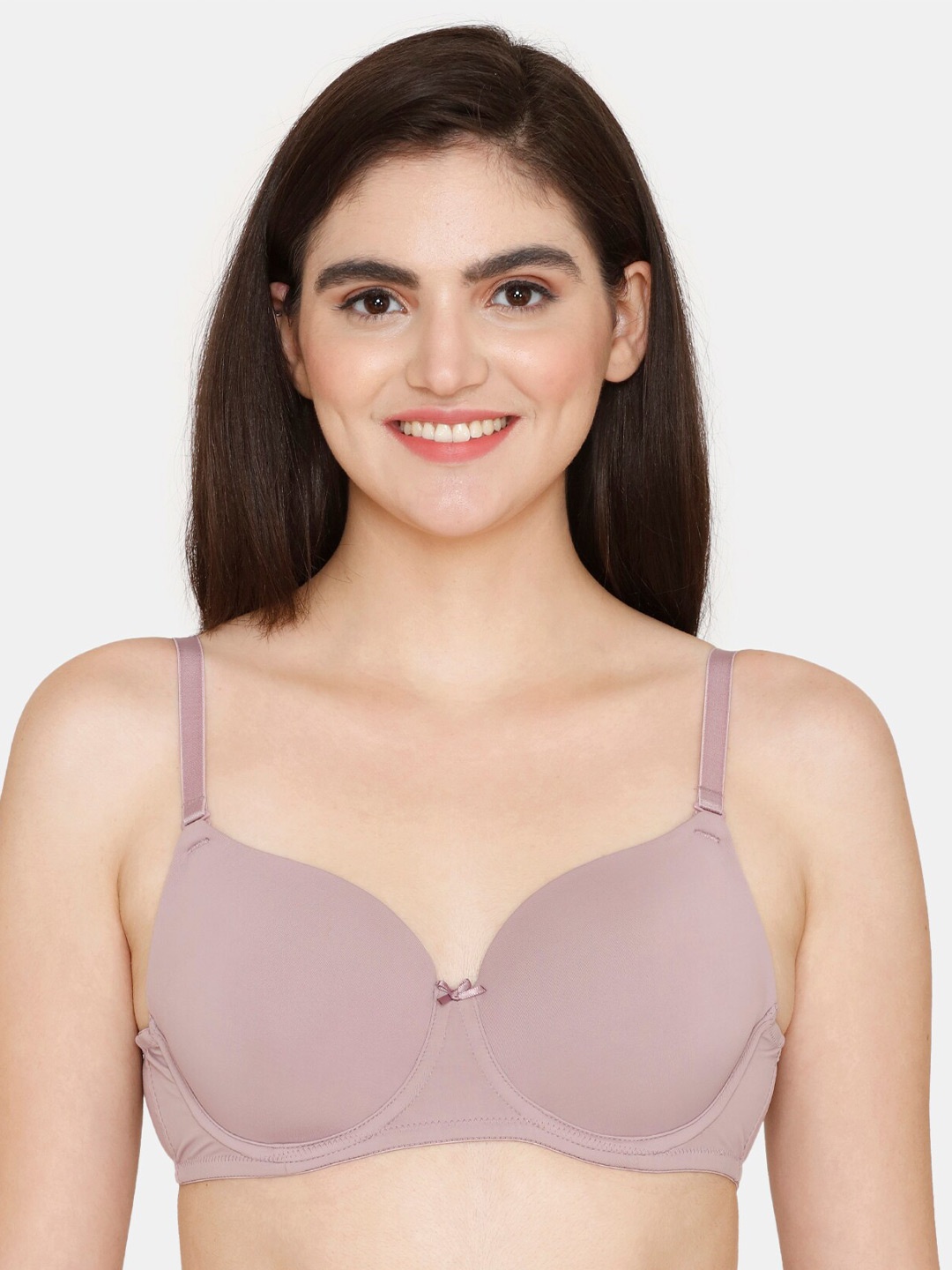 

Zivame Half Coverage Underwired Lightly Padded All Day Comfort Bra, Purple
