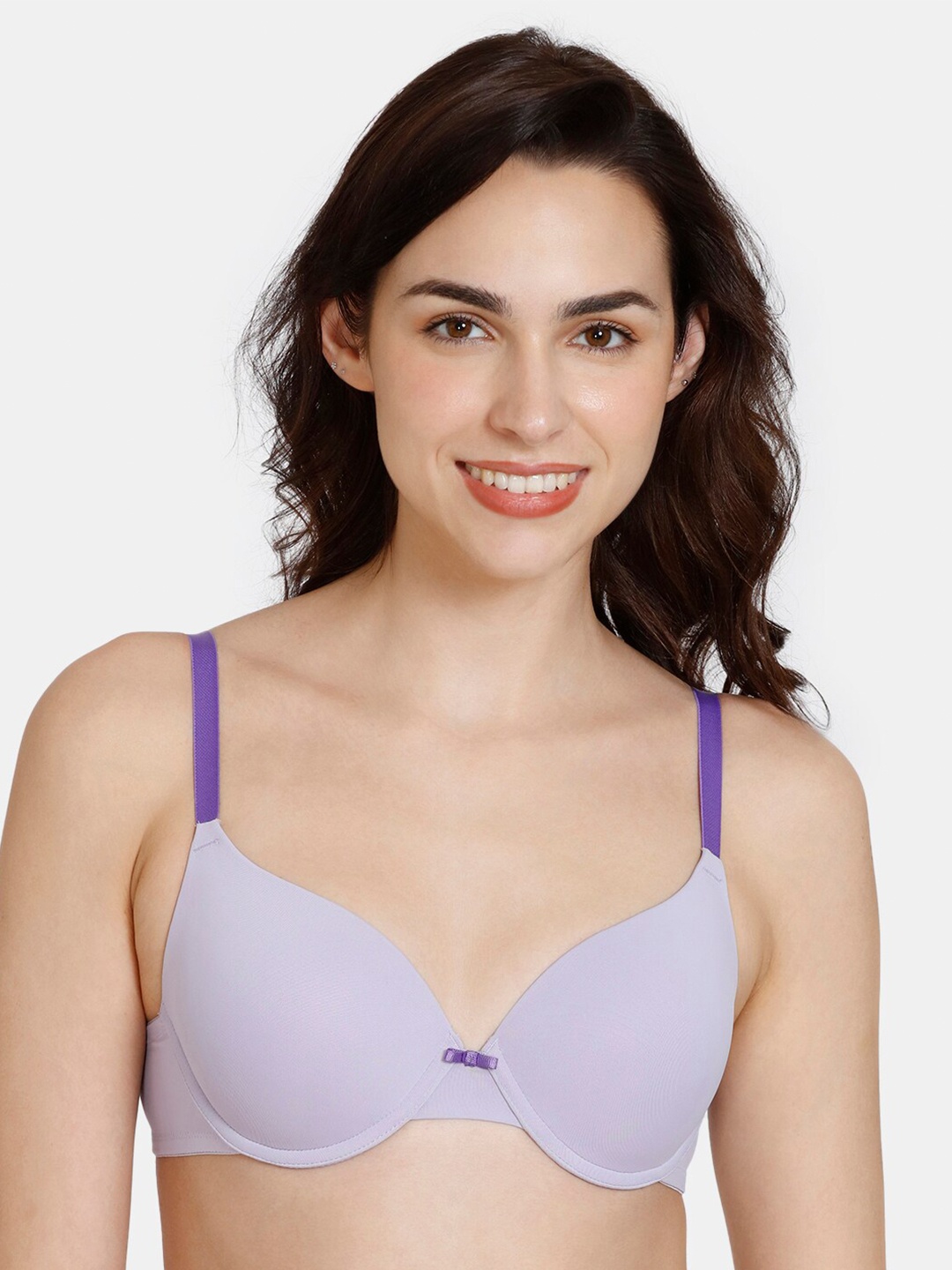 

Zivame Half Coverage Underwired Lightly Padded Everyday Bra-All Day Comfort, Purple