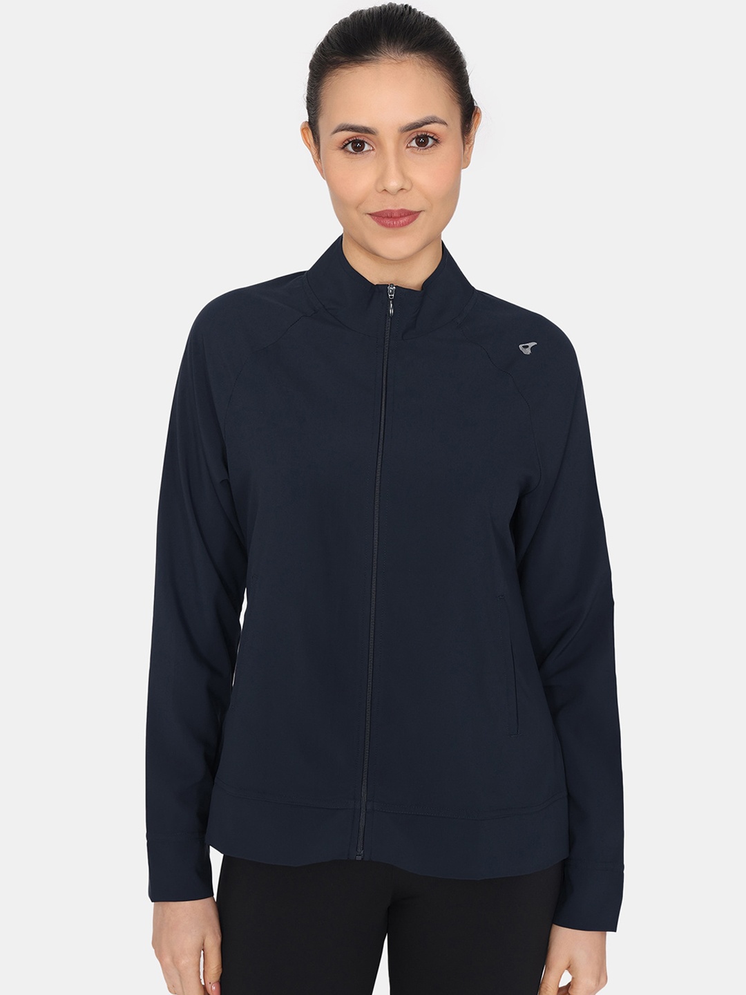 

Zelocity by Zivame Stand Collar Sporty Jacket, Blue
