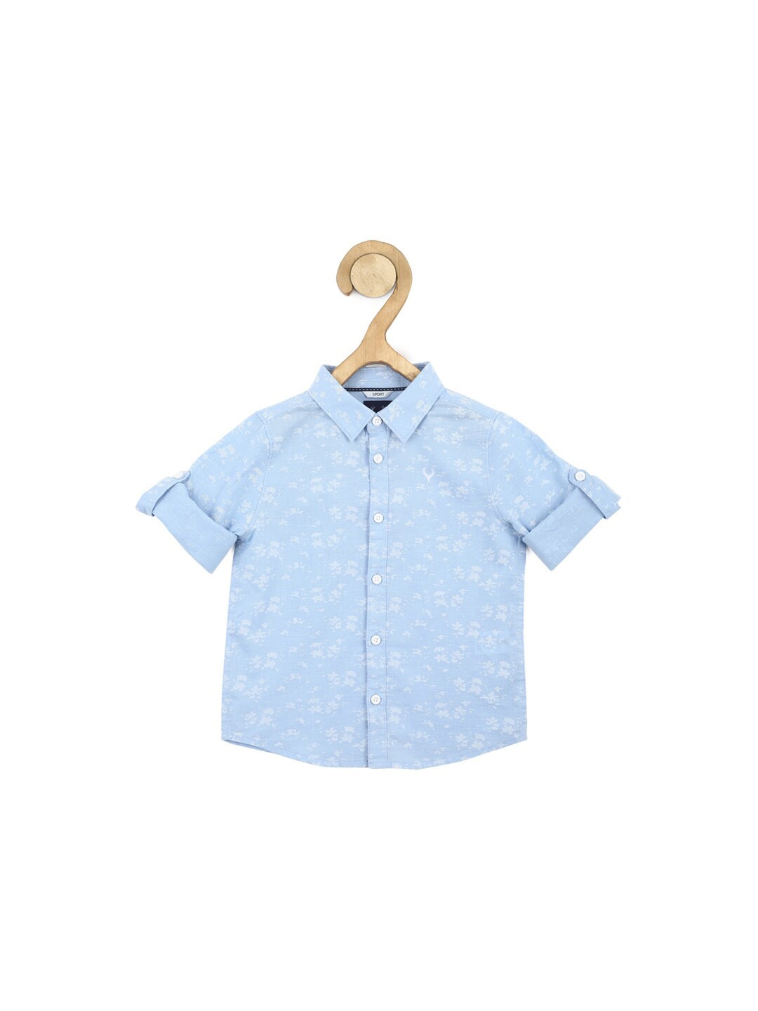 

Allen Solly Junior Boys Abstract Printed Pure Cotton Casual Shirt, Blue