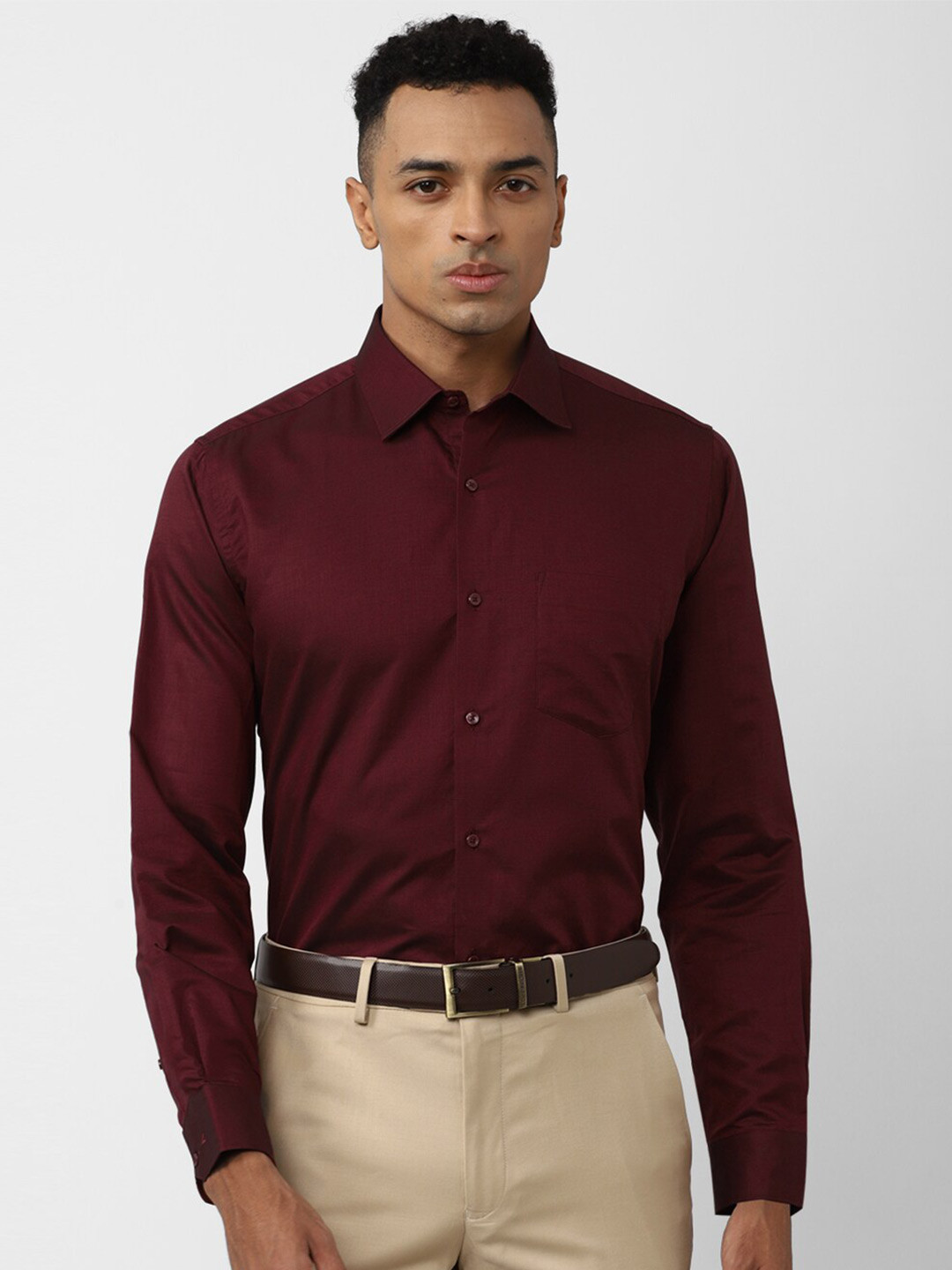 

Van Heusen Pure Cotton Formal Shirt, Maroon