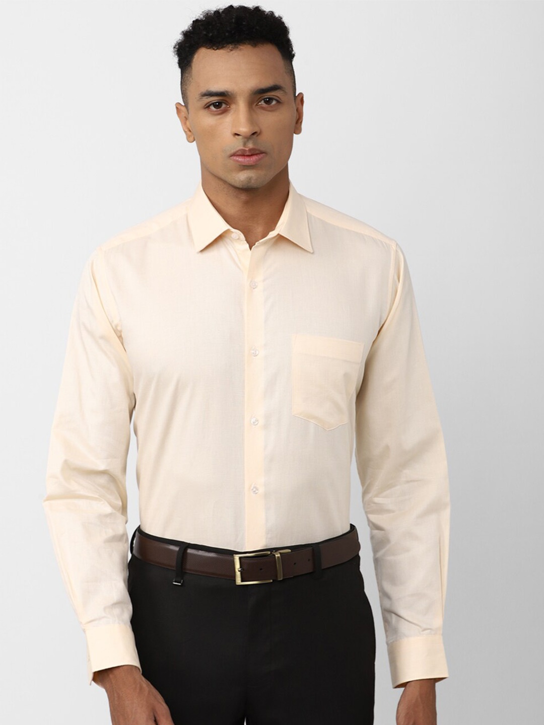 

Van Heusen Cotton Formal Shirt, Beige