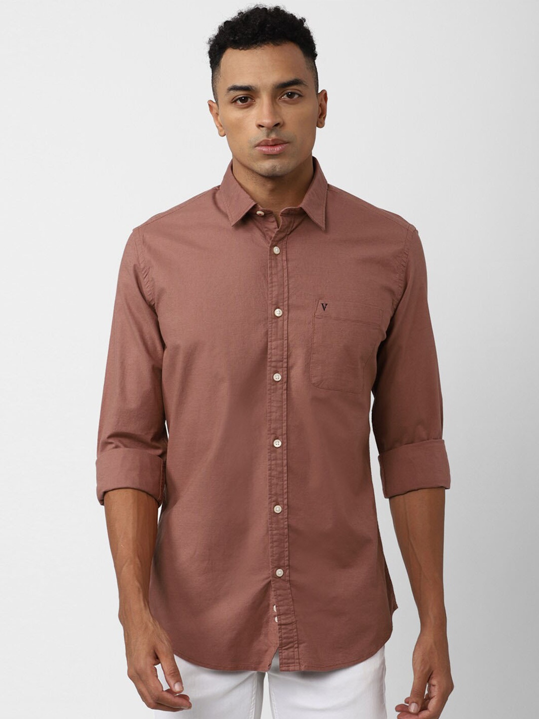 

Van Heusen Sport Slim Fit Casual Shirt, Brown