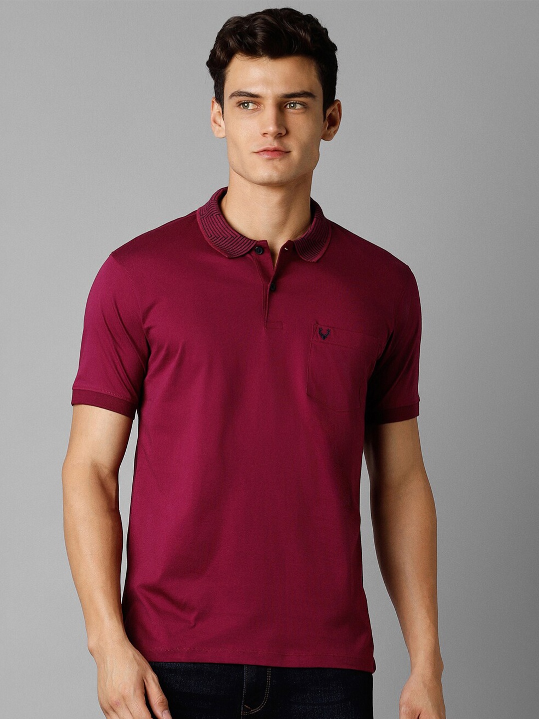 

Allen Solly Polo Collar Pockets T-shirt, Pink
