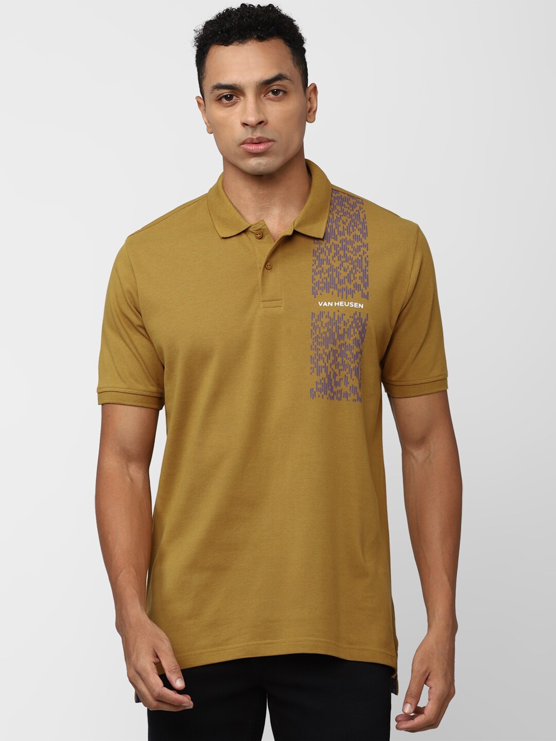 

VAN HEUSEN DENIM LABS Polo Collar Short SleevesT-shirt, Brown
