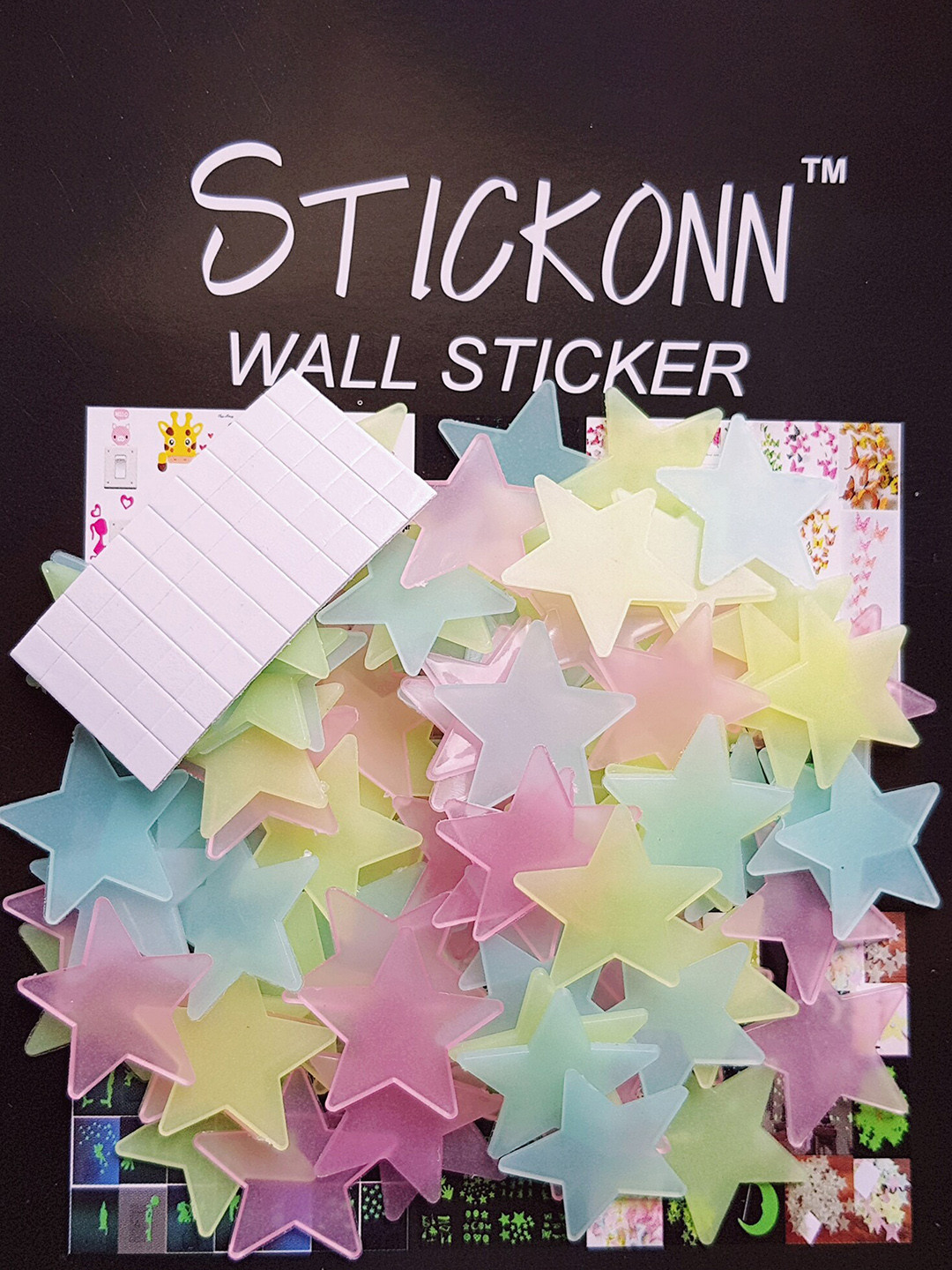 

JENNA Green 30 Pieces Glow in The Dark Star Wall Stickers