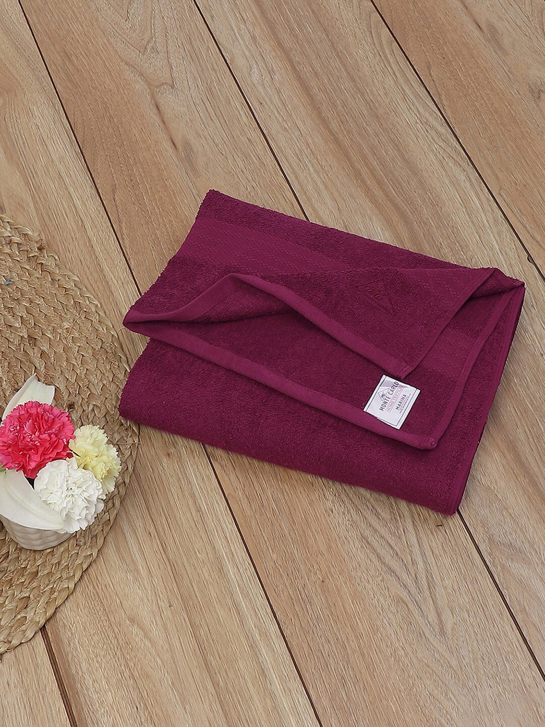 

Monte Carlo Marina Gargoylee Maroon Cotton 400 GSM Bath Towel