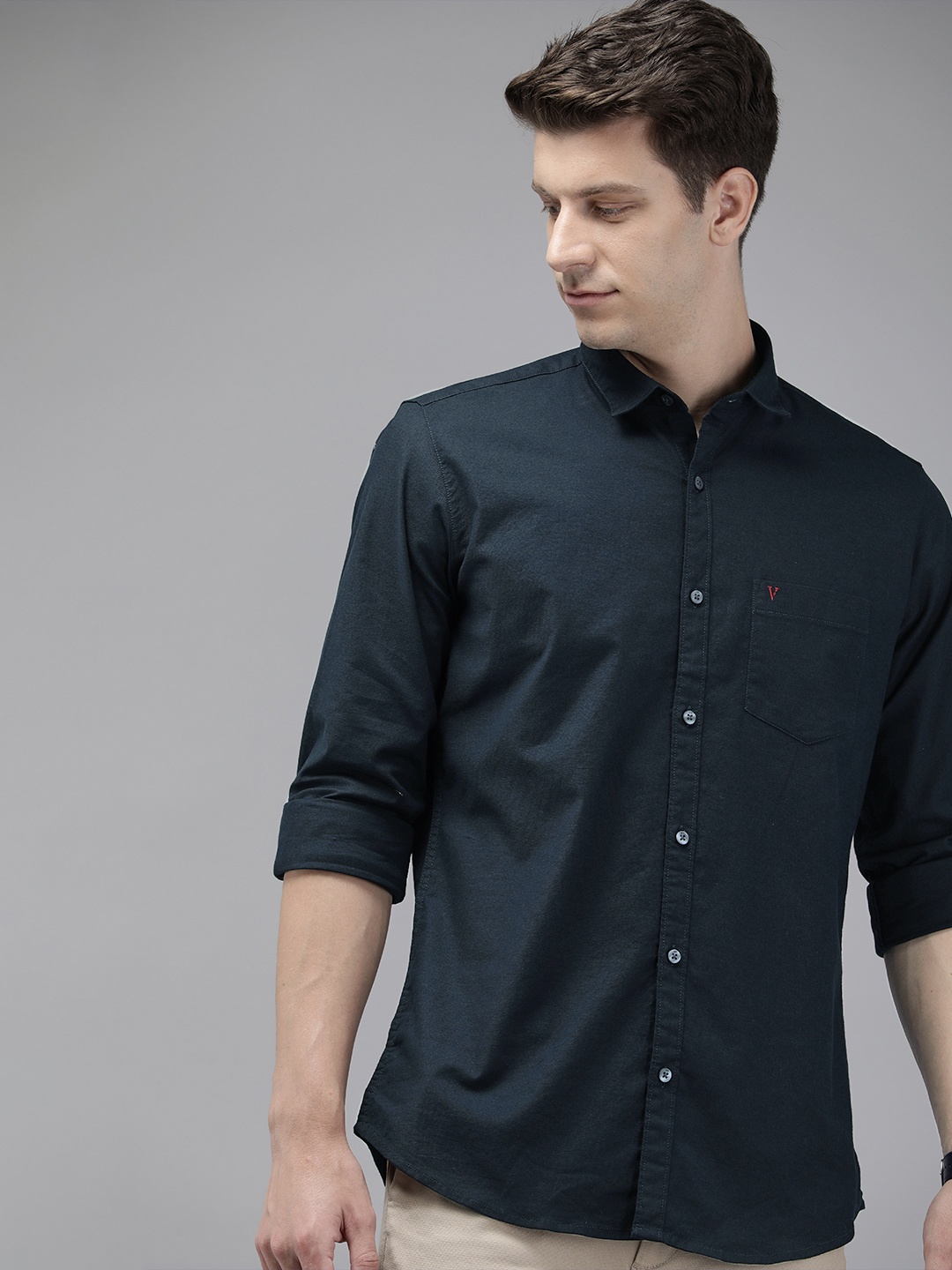 

Van Heusen Sport Slim Fit Casual Shirt, Navy blue