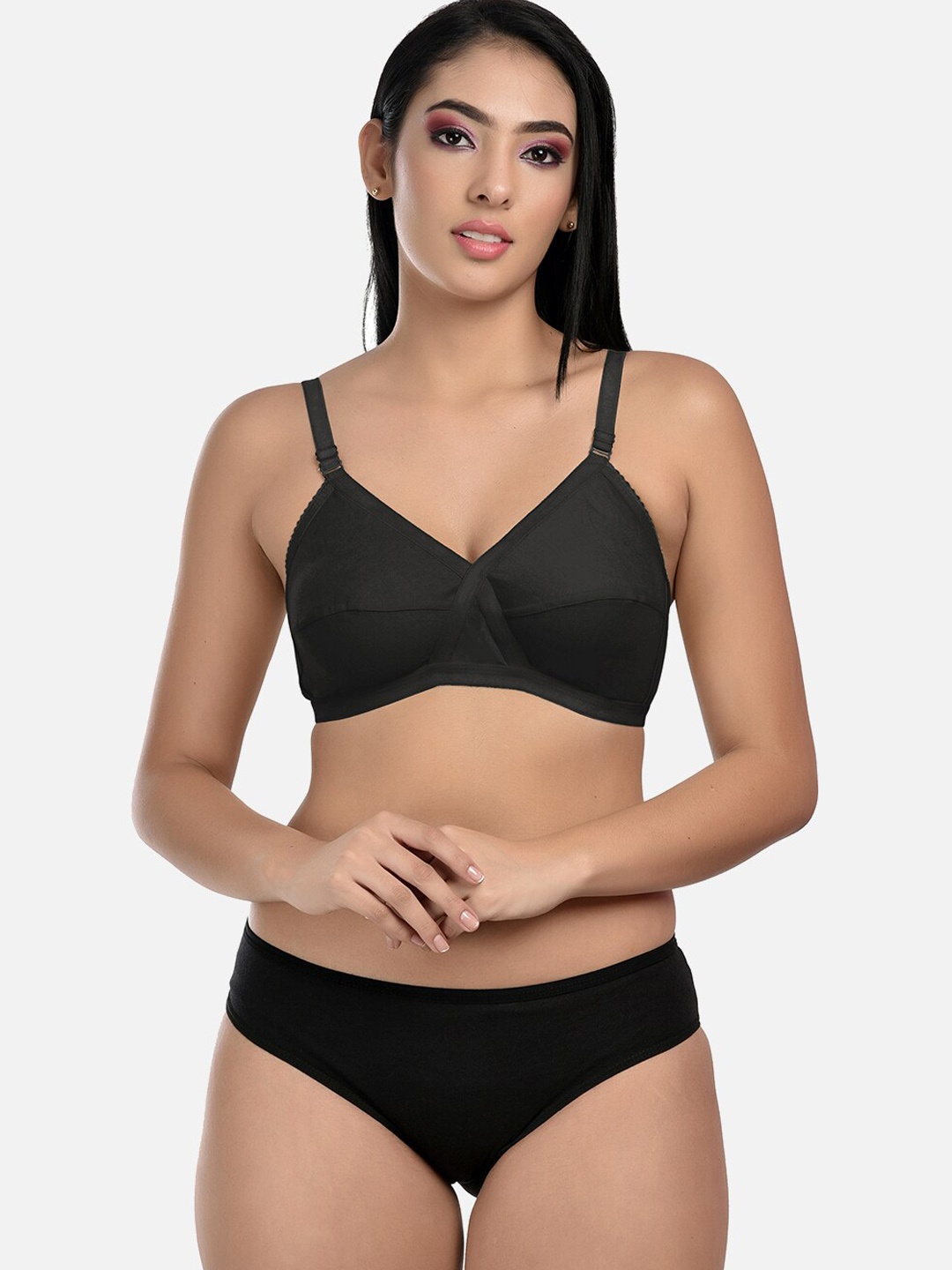 

StyFun Non-Padded Lingerie Set, Black