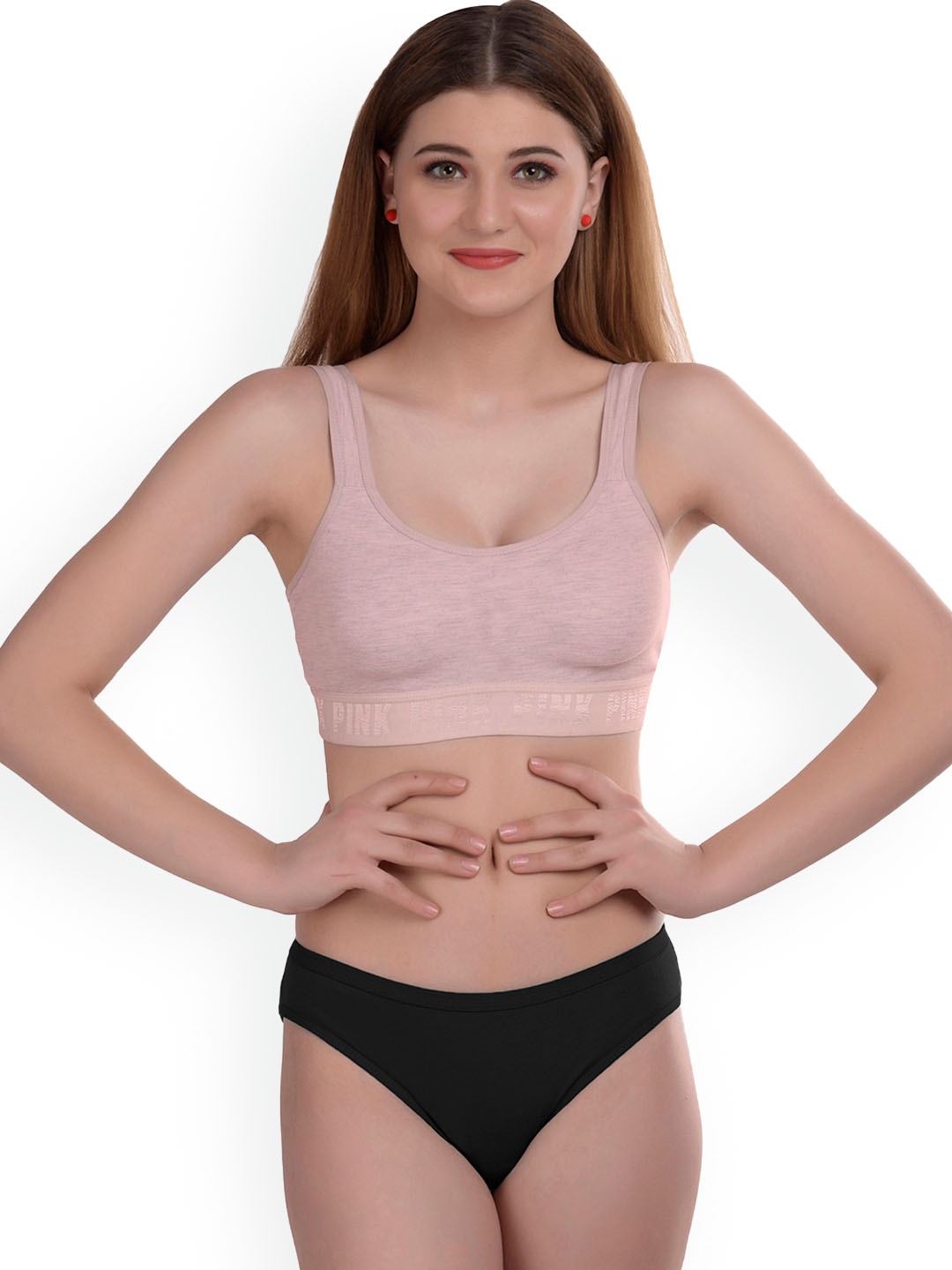 

AROUSY Cotton Lingerie Set Gayla Set_Pink_30