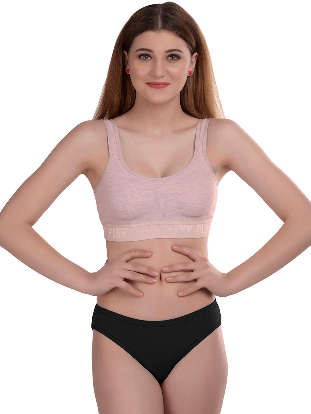 

AROUSY Cotton Lingerie Set Gayla Set_Pink_40