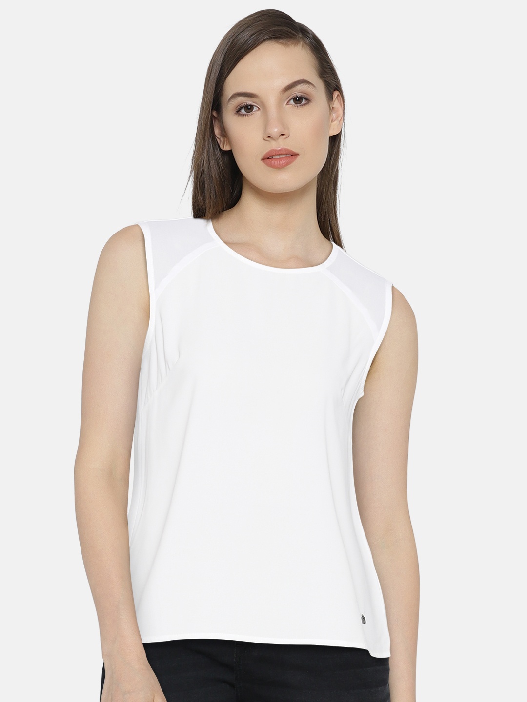 

Pepe Jeans Women White Solid Top