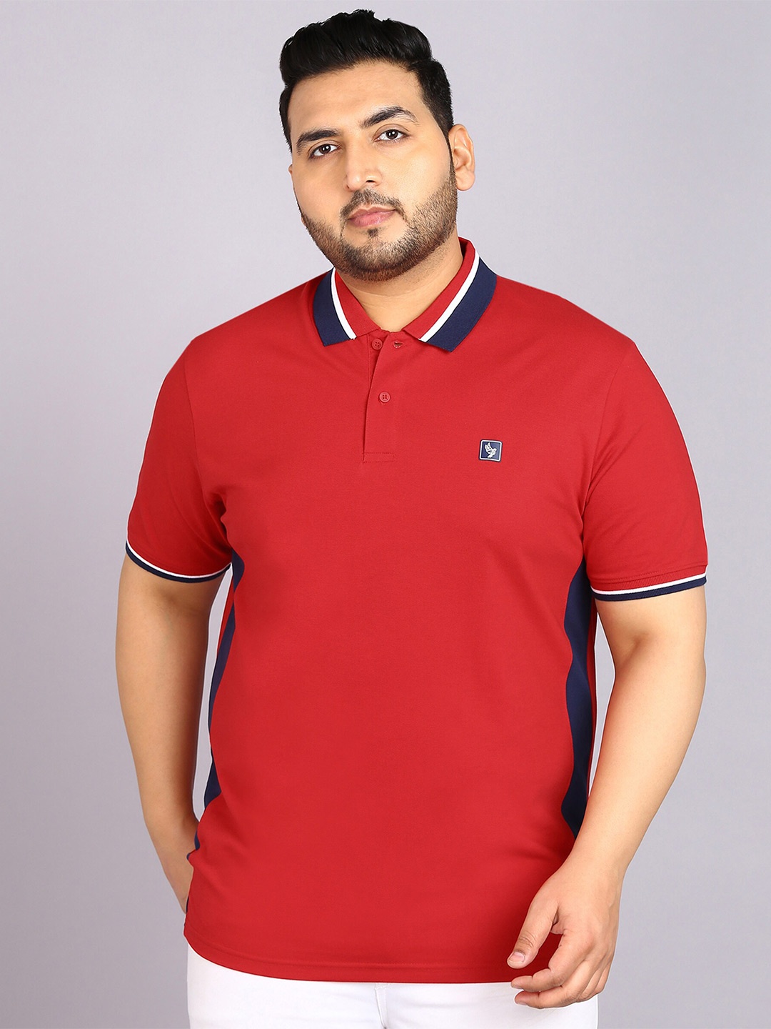 

Alan Jones Polo Collar Pockets T-shirt, Red