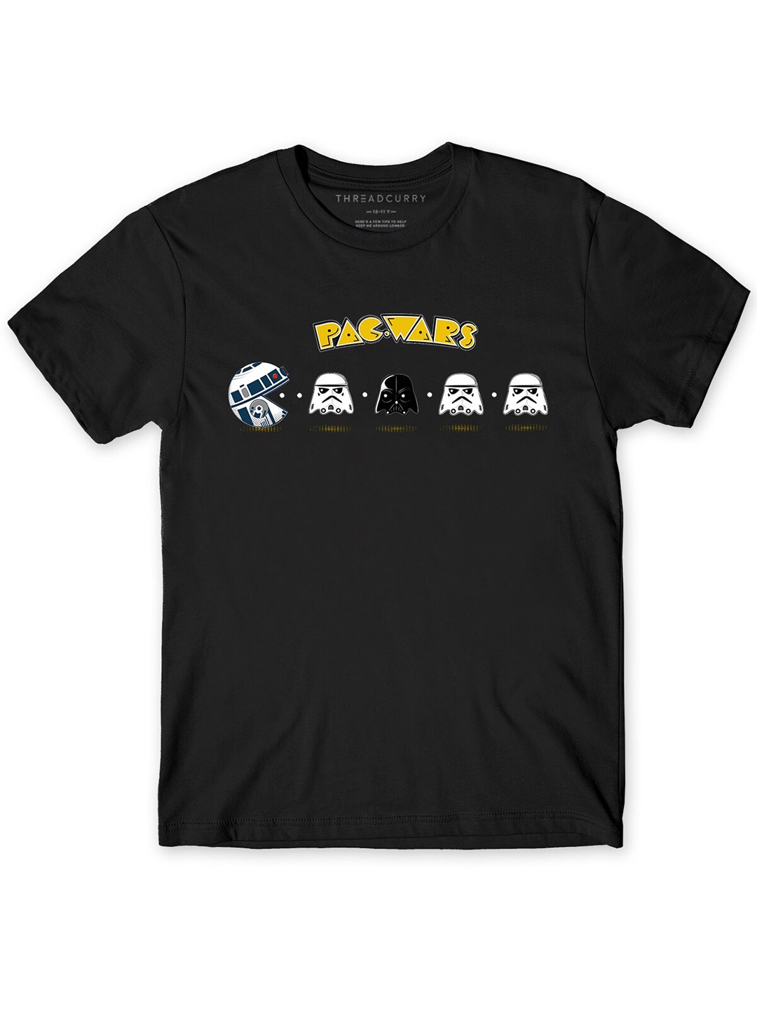 

THREADCURRY Boys Graphic Printed Cotton T-shirt, Black