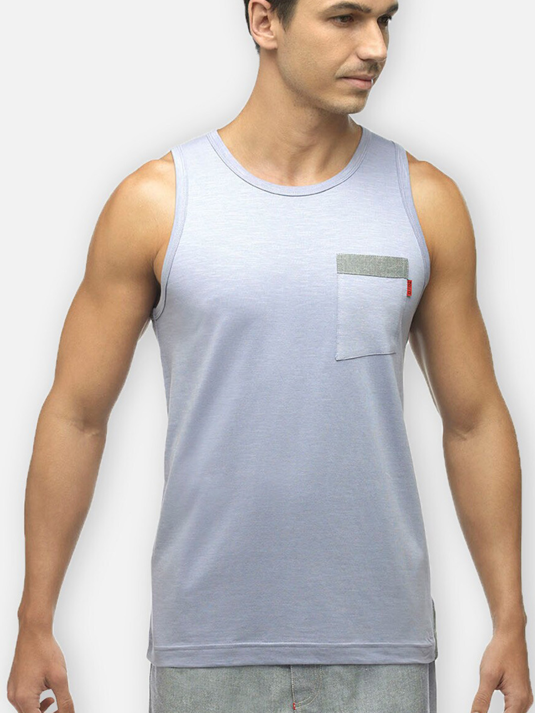 

Zoiro Cotton Sleeveless Innerwear Vest, Blue