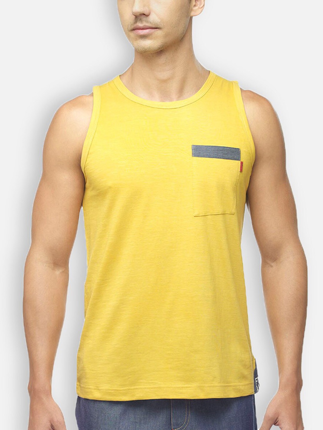

Zoiro Cotton Sleeveless Innerwear Vest, Yellow