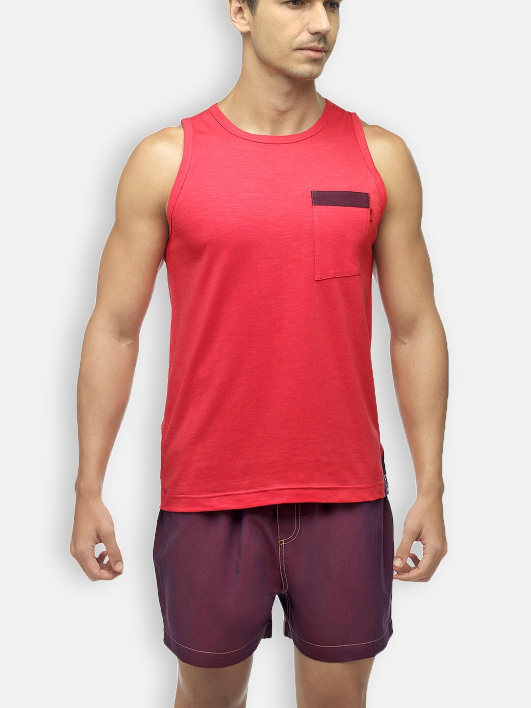 

Zoiro Cotton Durable Innerwear Vests, Pink