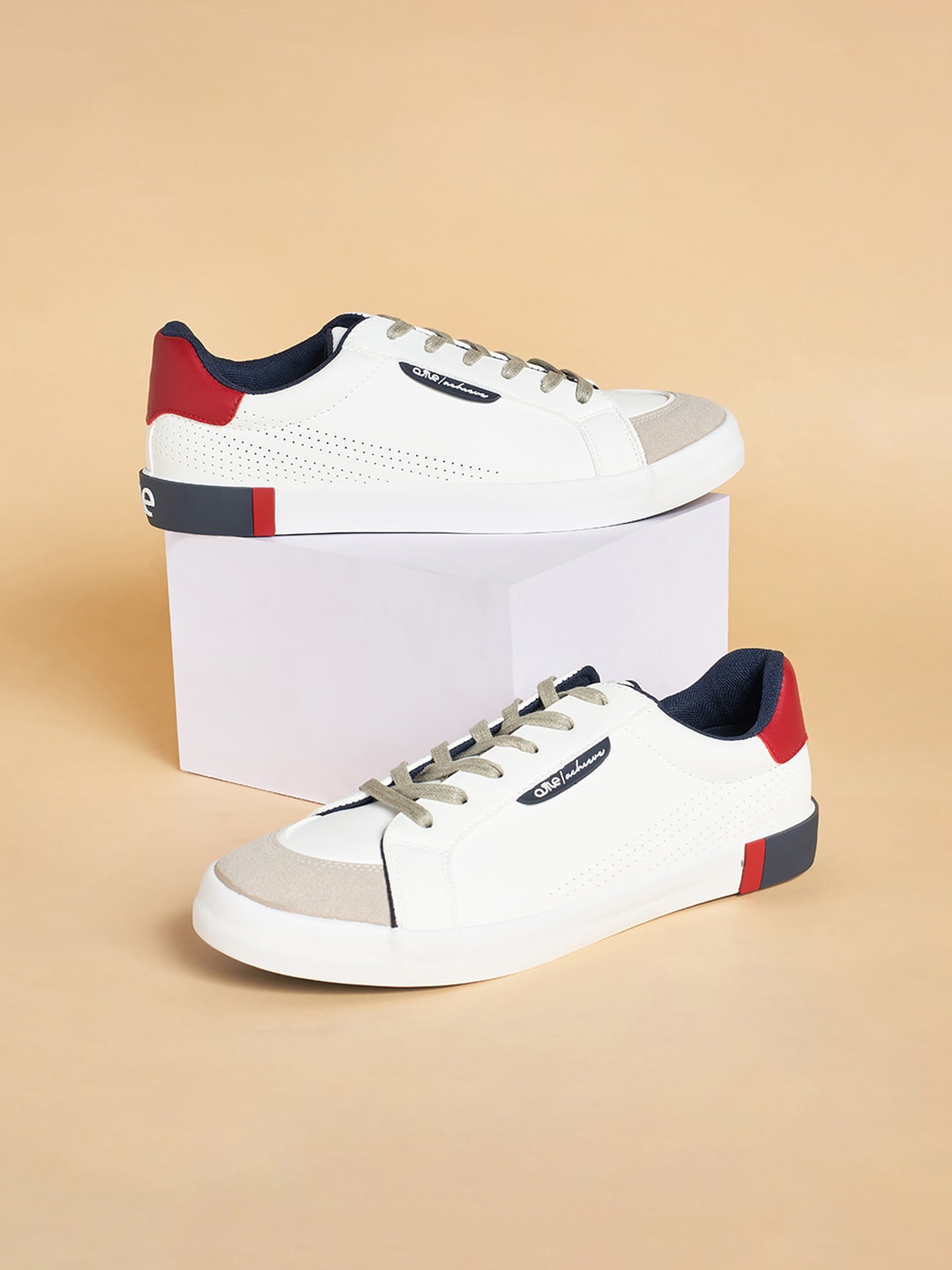 

Ajile by Pantaloons Men Perforated Sneakers, White