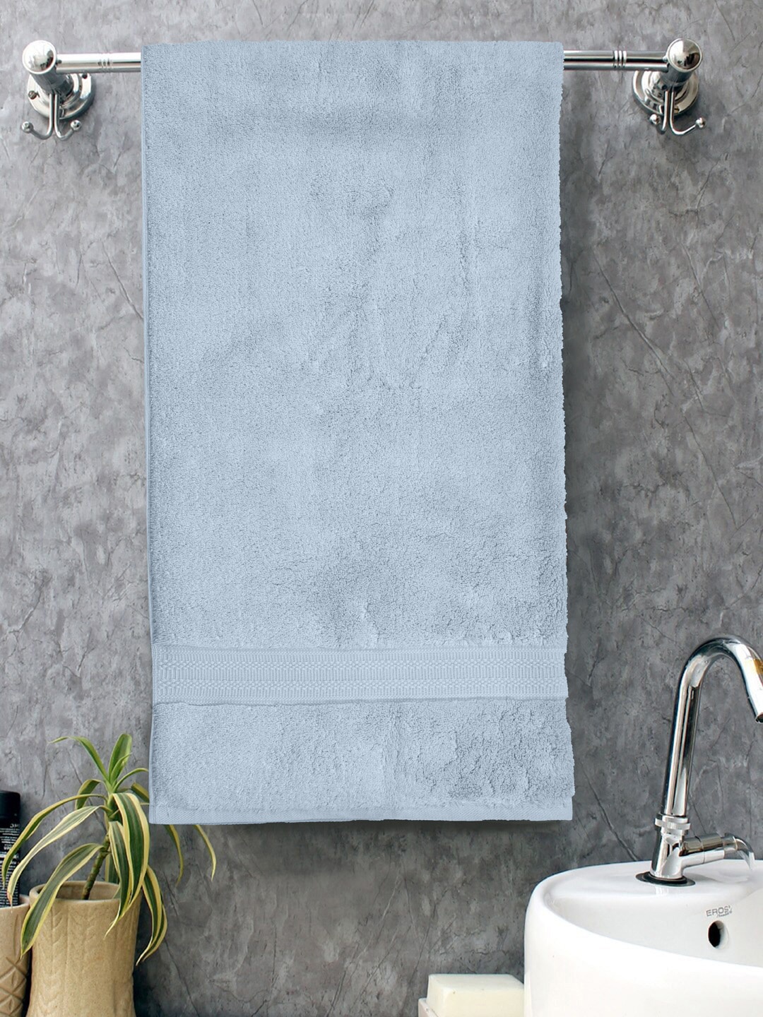 

Home Fresh NectorSoft Blue 500 GSM Pure Cotton Bath Towel