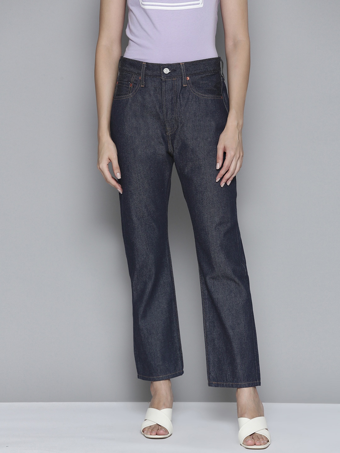 

Levis Women 501 High-Rise Jeans, Blue