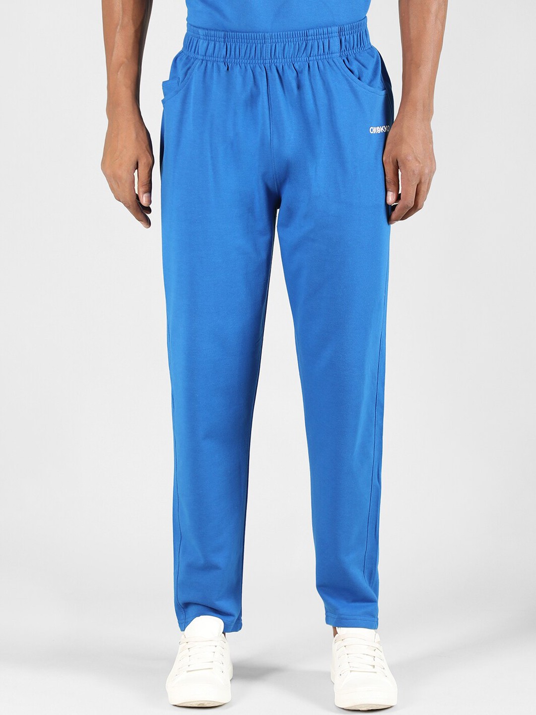 

CHKOKKO Men Relaxed Fit Track Pants, Blue