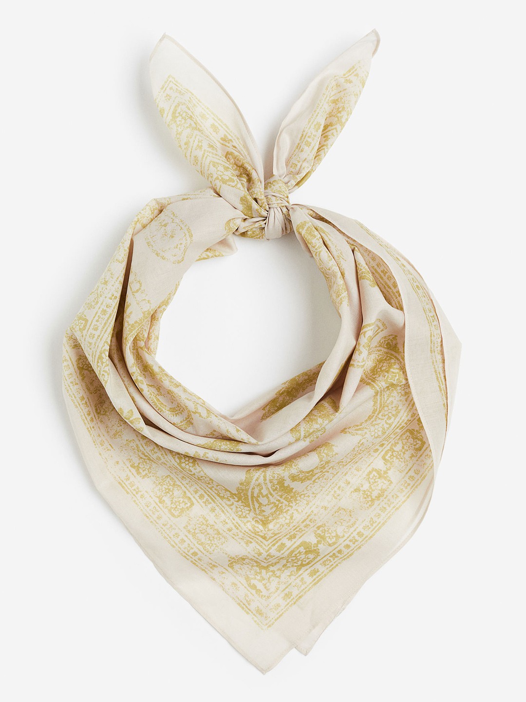 

H&M Women Cotton Scarf, Beige