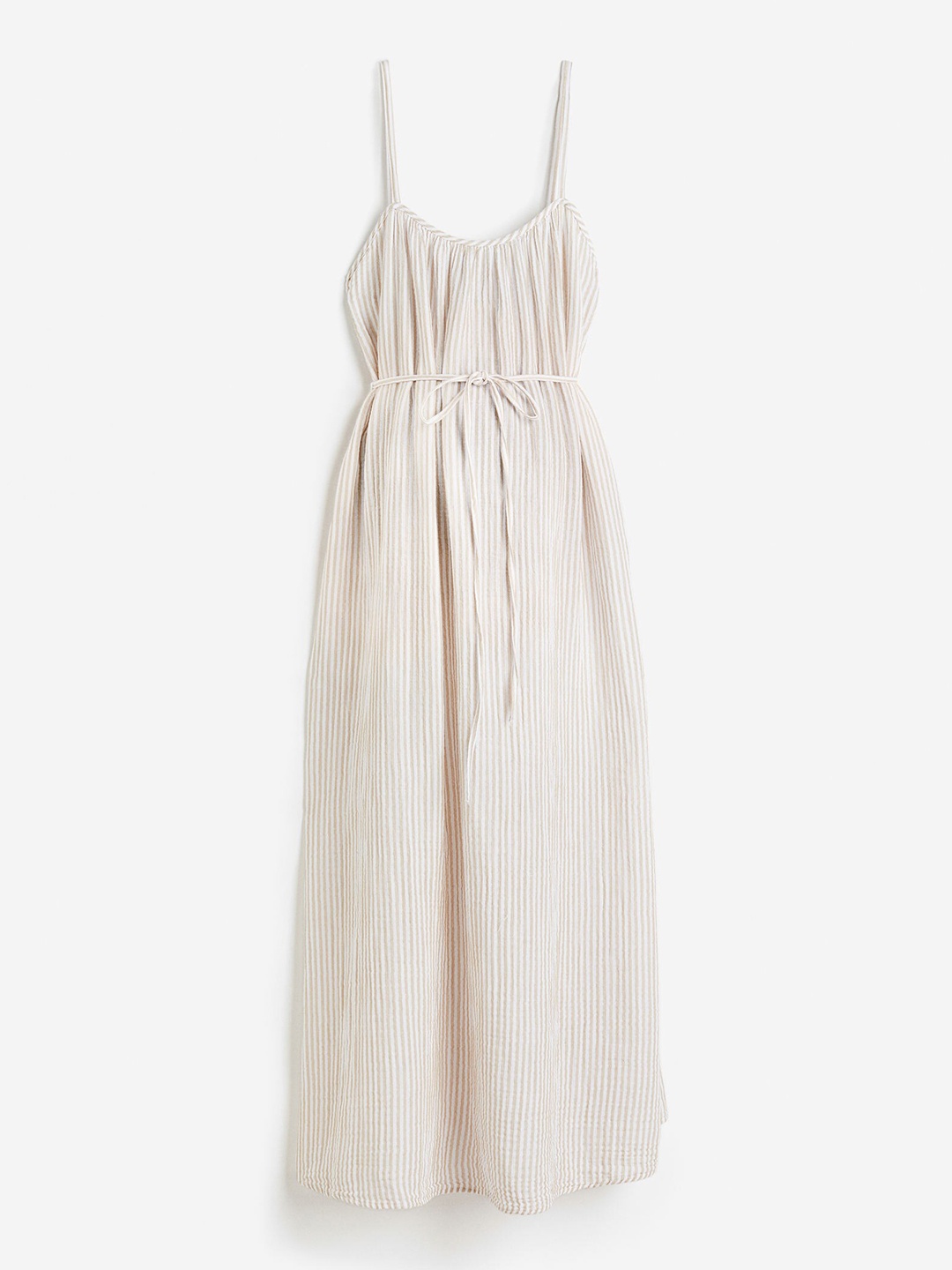 

H&M MAMA A-Line Cotton Dress, Beige